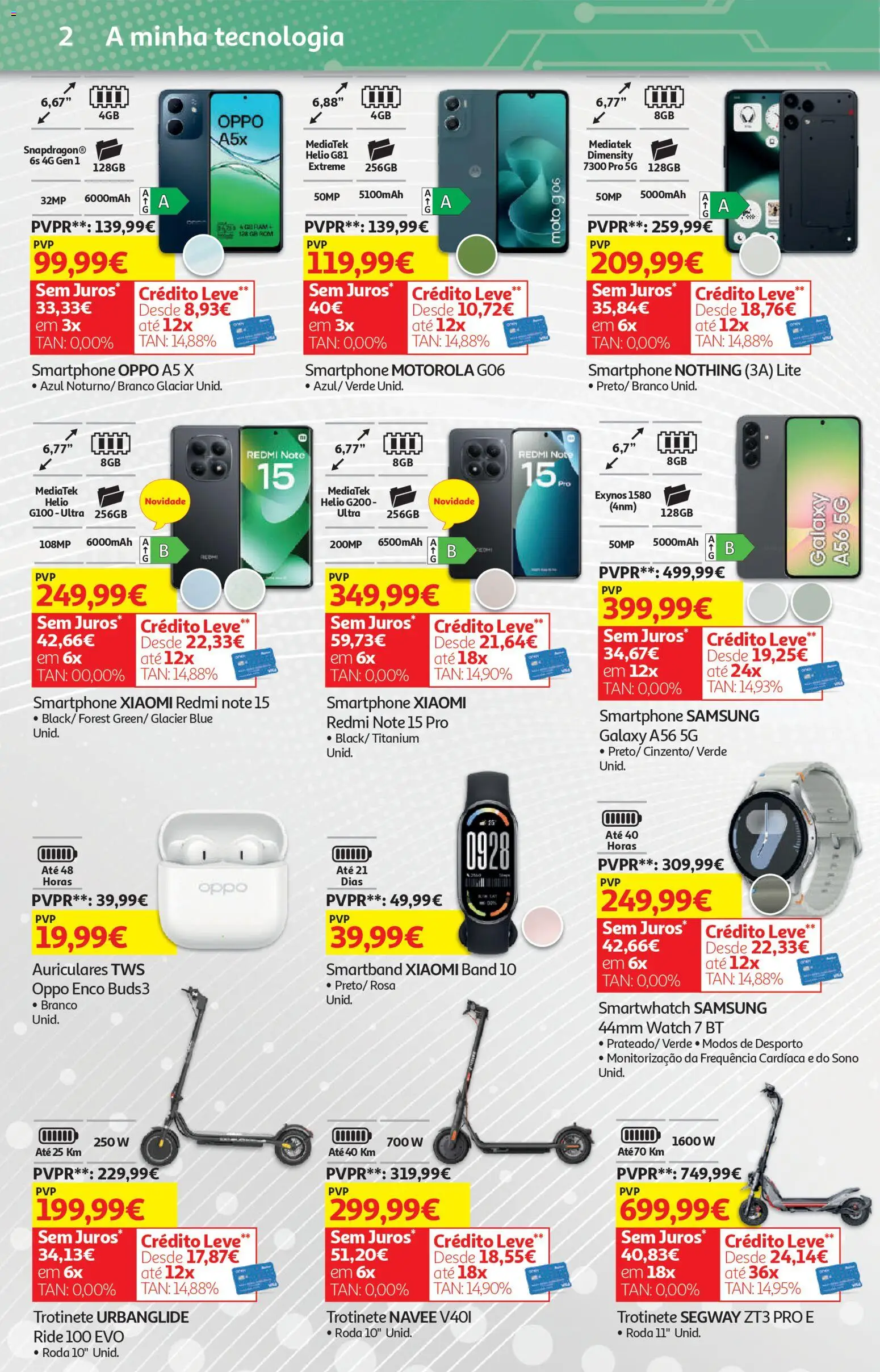 Auchan - Preços Redondos │ válido de 13.01.2026 | Página: 31 | Produtos: Smartphone, Trotinete