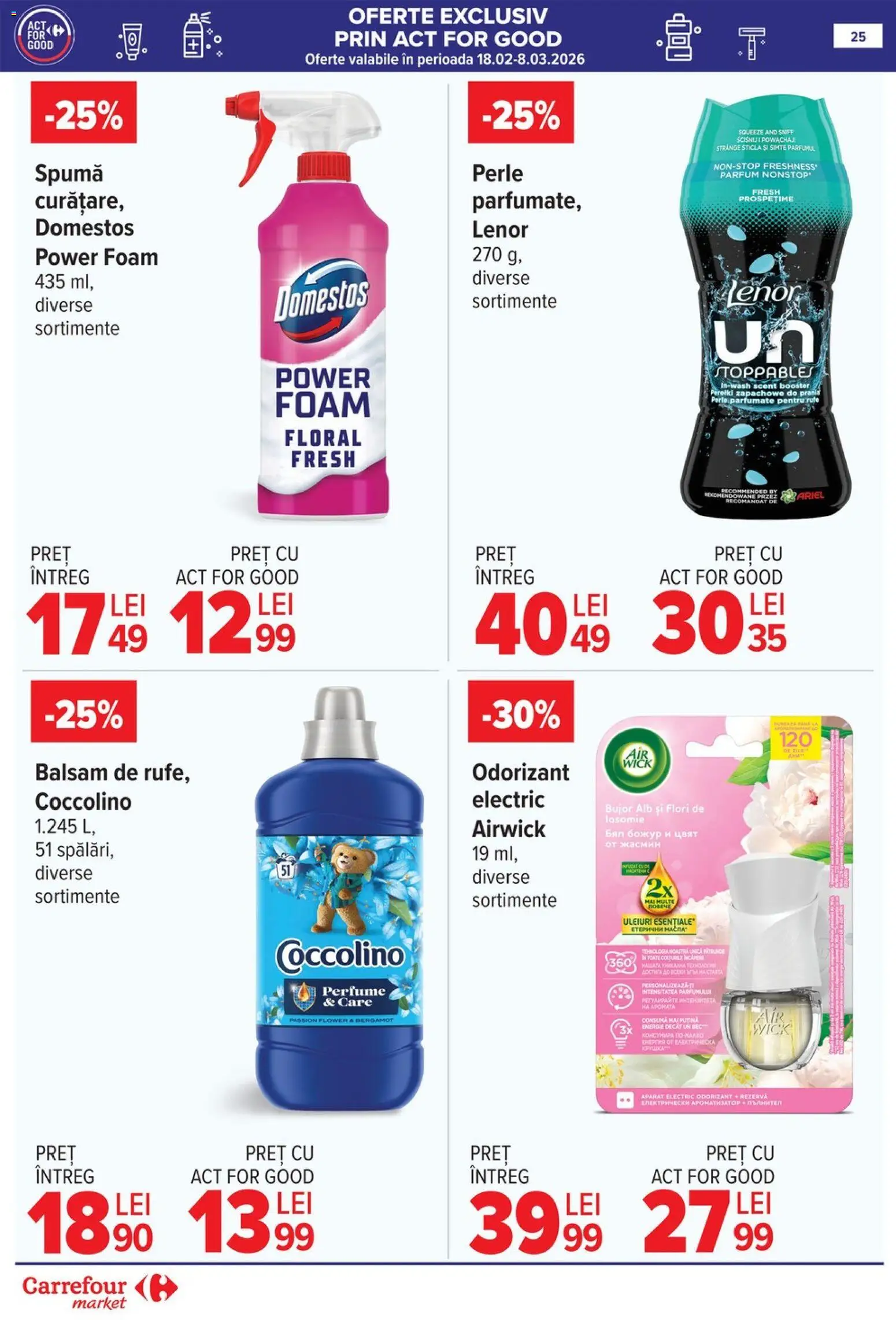 Noul catalog Carrefour – valabil de la 18.02.2026 | Pagină: 26 | Produse: Akrilik boya, Parfum, Balsam