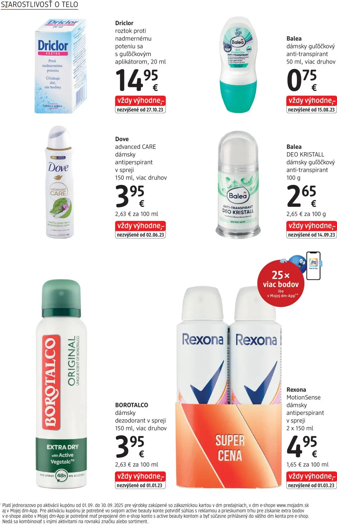 dm drogerie Journal September 2025 │ platný od 01.09.2025 | Strana: 6 | Produkty: Hodiny, Dezodorant, Antiperspirant, Alkohol