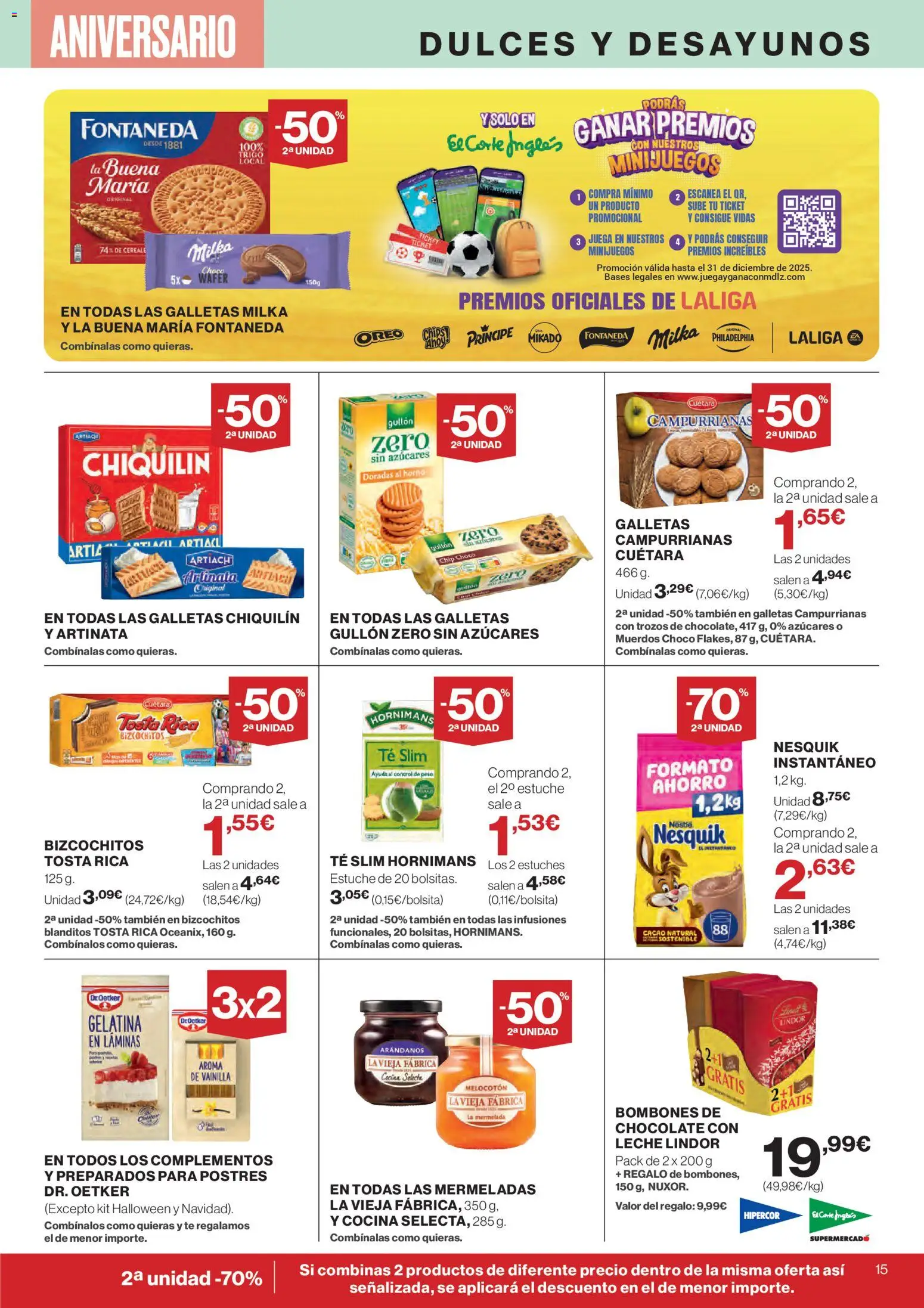 El Corte Inglés ofertas │ válido desde el 06.11.2025 | Página: 22 | Productos: Gelatina, Chocolate, Juega, Peso