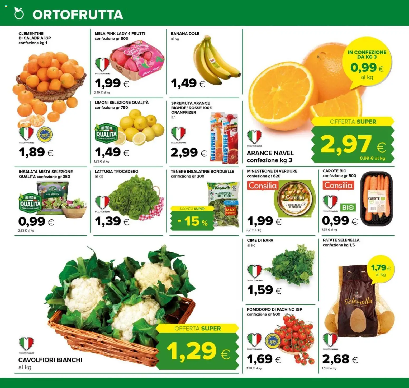 Volantino Tigre del 30.11.2025 | Pagina: 8 | Prodotti: Minestrone, Patate, Verdure, Carote