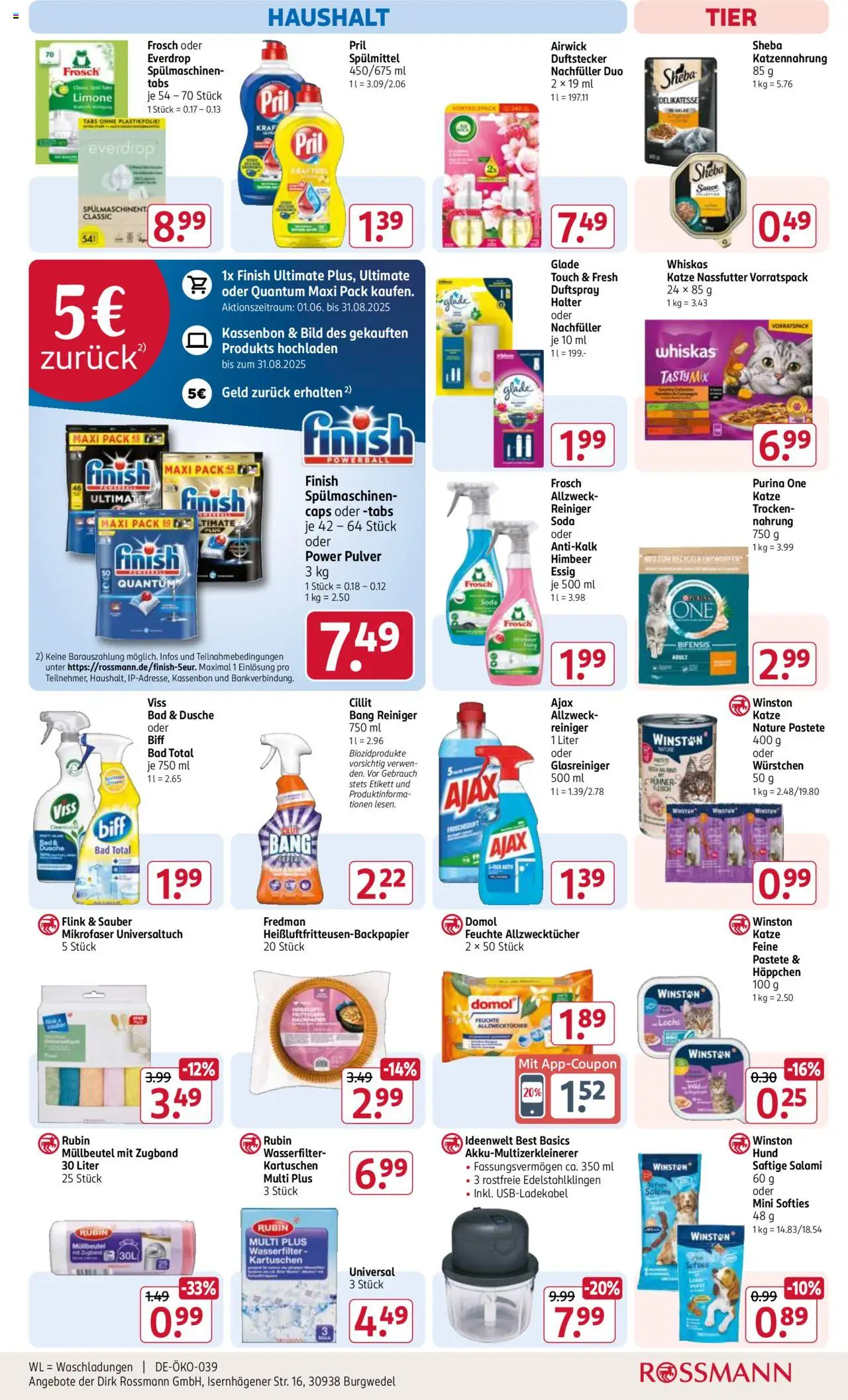Rossmann Prospekt 	 - gültig ab dem 28.07.2025 | Seite: 13 | Produkte: Purina one, Sheba, Dusche, Salami