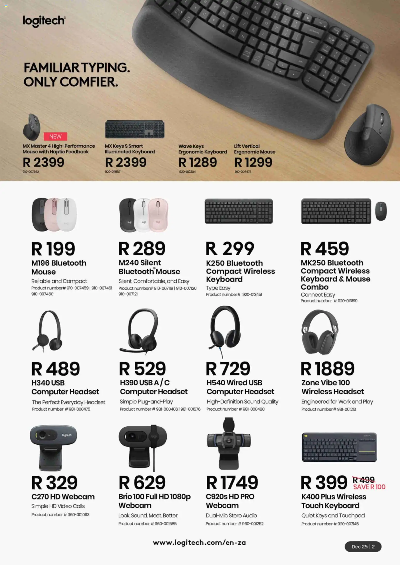 New Computer Mania catalogue – valid from 01.12.2025 | Page: 3 | Products: Headset, Mouse, Audio, USB