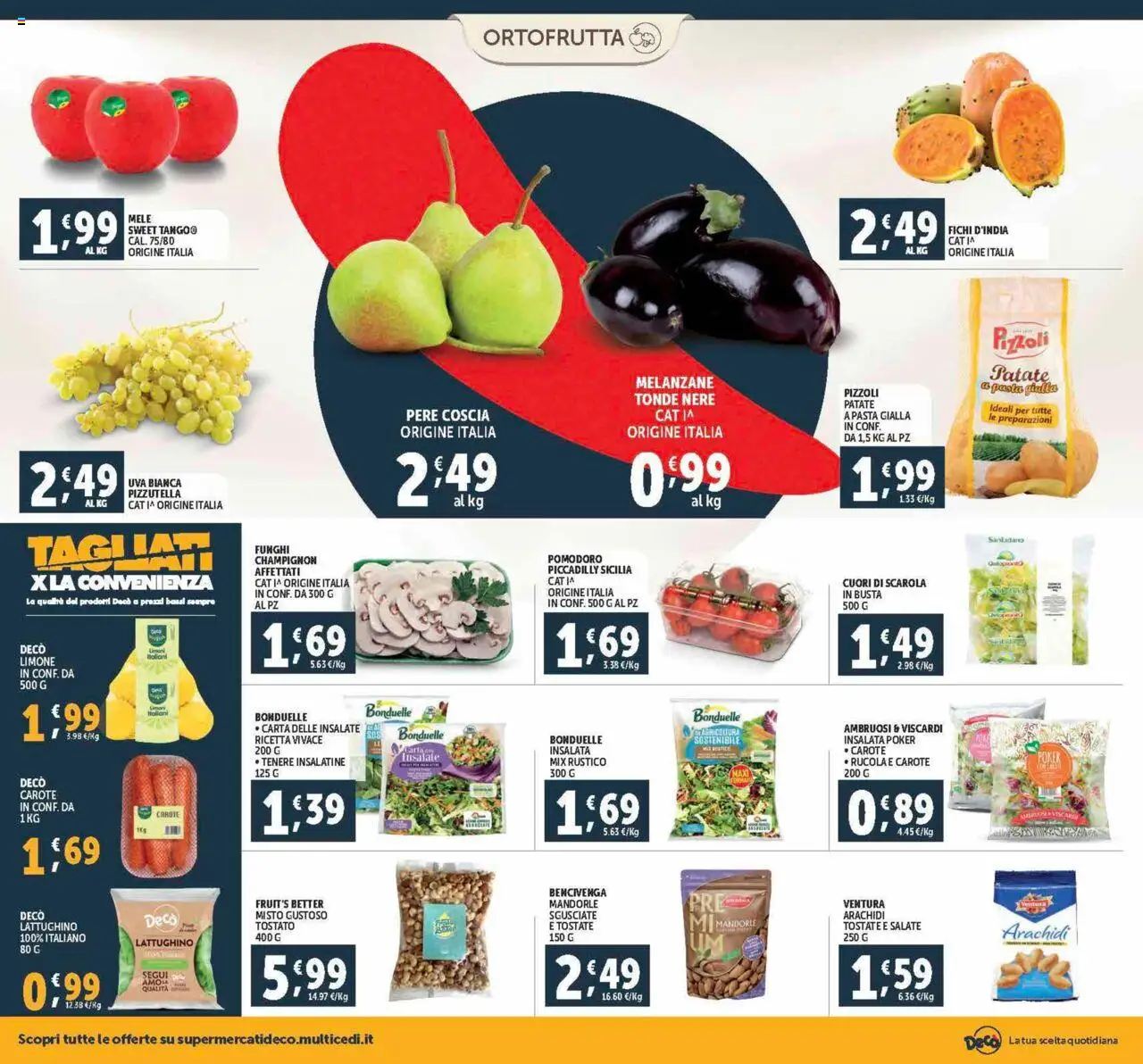 Volantino Decò del 12.09.2025 | Pagina: 6 | Prodotti: Rucola, Pomodoro, Funghi, Melanzane