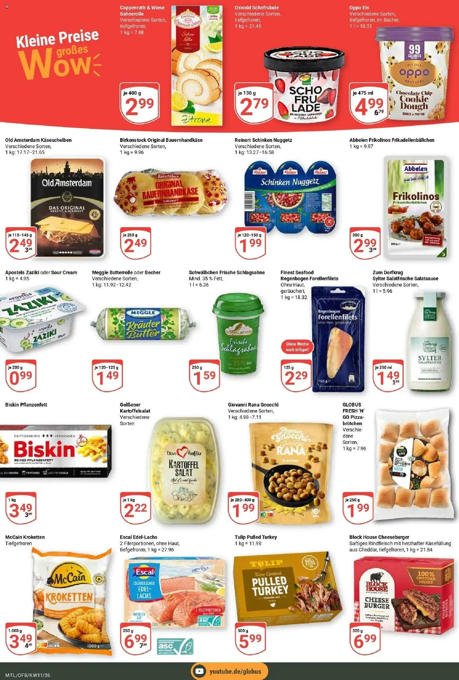 Globus prospekt Maintal-Dörnigheim	 – gültig ab 09.03.2026 | Seite: 2 | Produkte: Schlagsahne, Butter, Rindfleisch, Salat