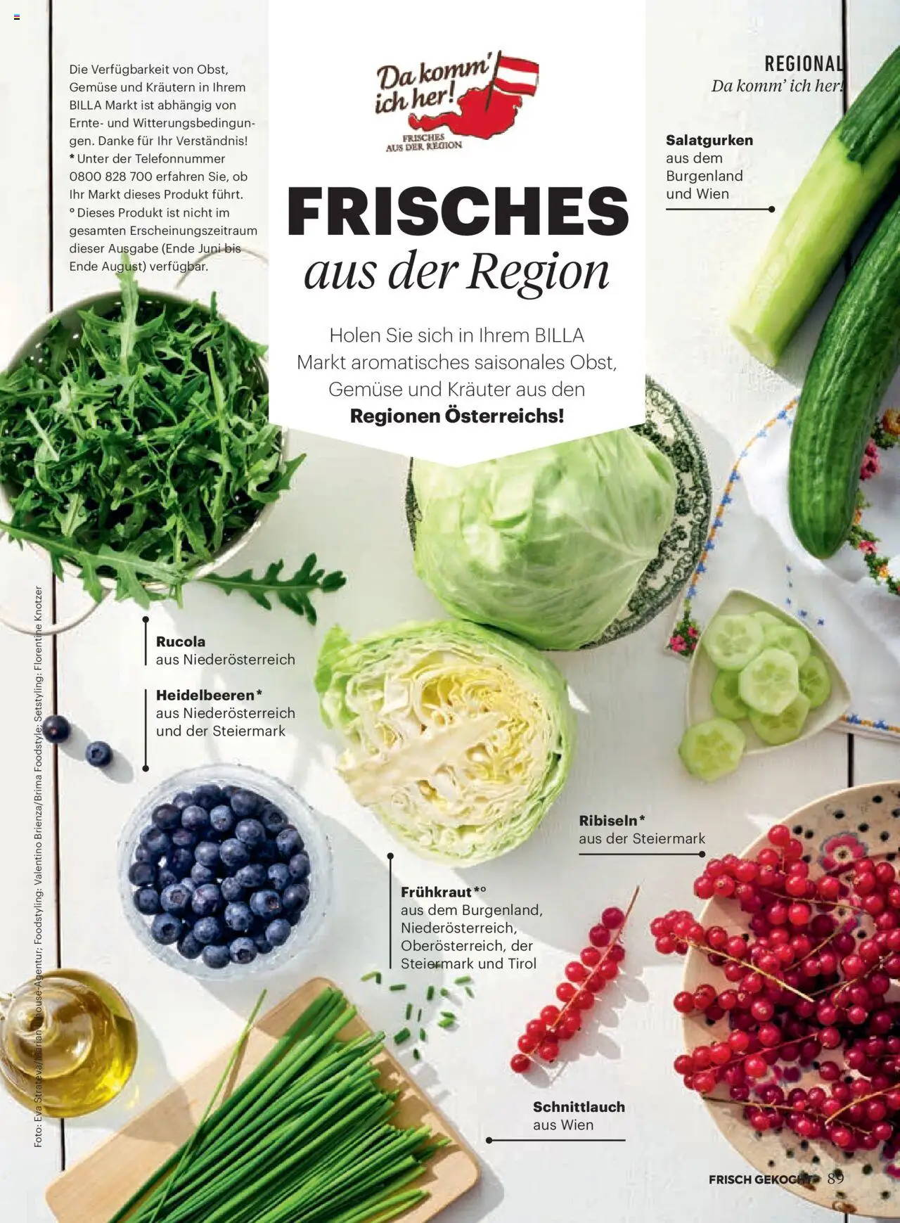 Billa Frisch Gekocht gültig ab 03.07.2025 | Seite: 89 | Produkte: Gemüse