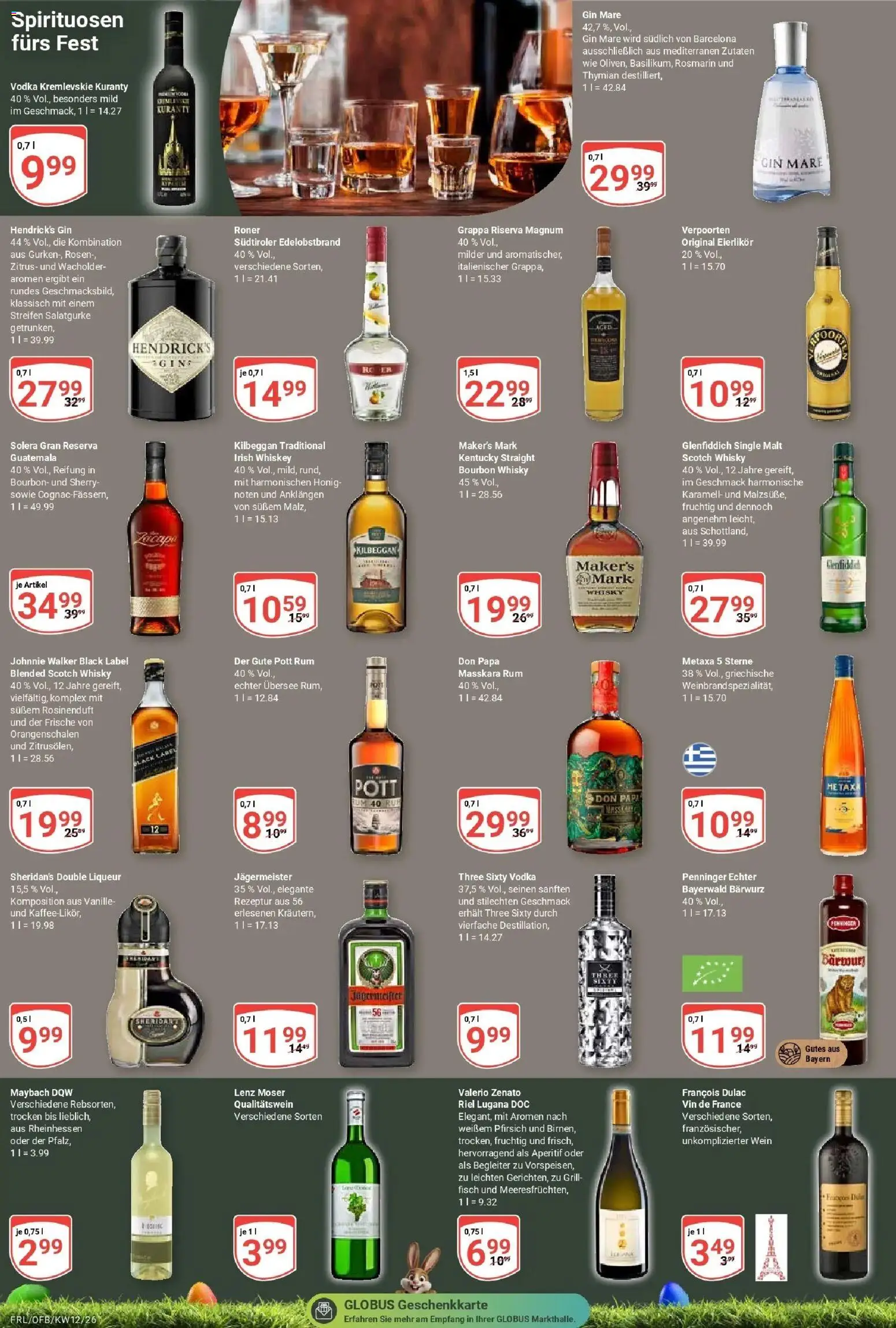 Globus prospekt Freilassing	 – gültig ab 15.03.2026 | Seite: 15 | Produkte: Whisky, Jägermeister, Bourbon, Gin