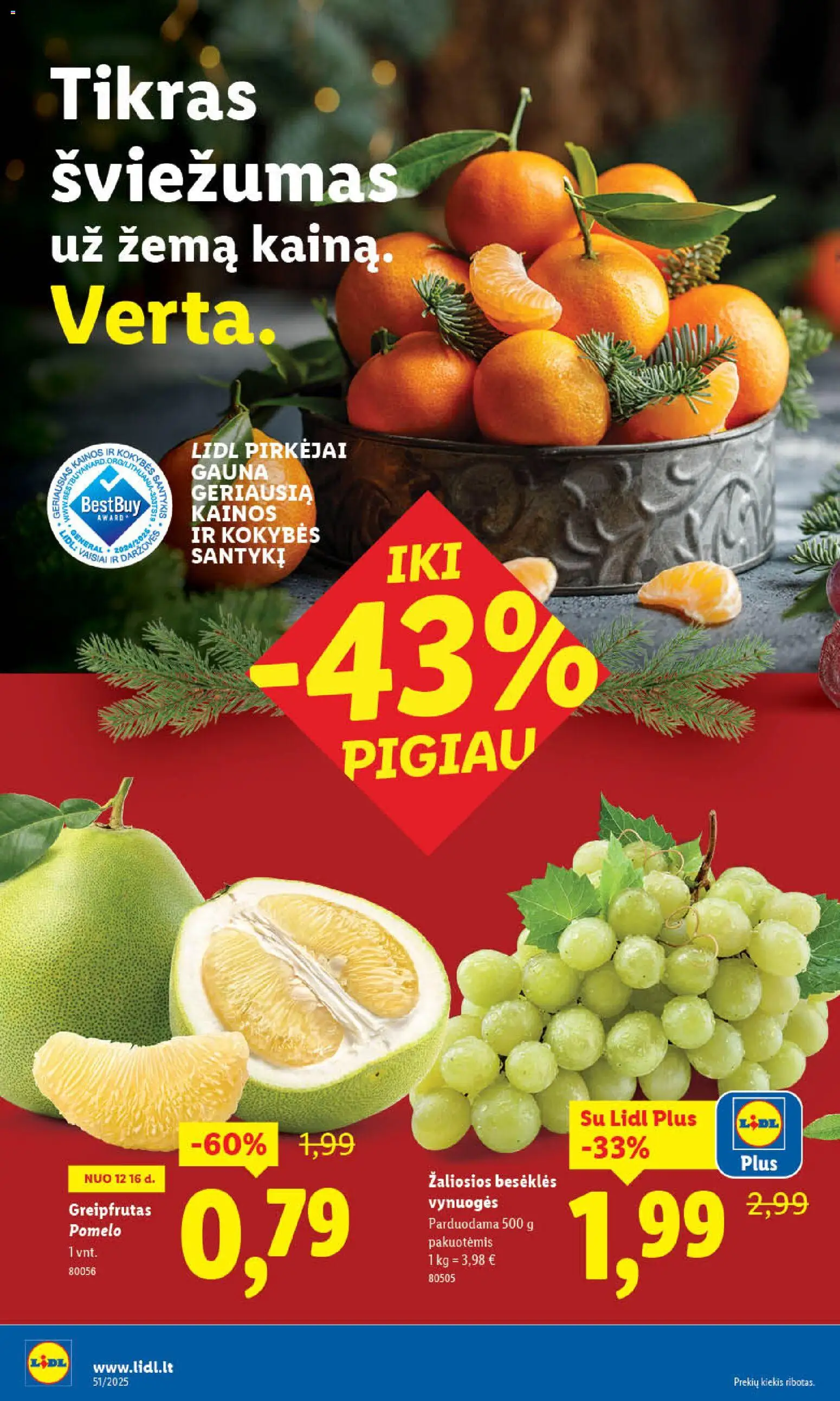 LIDL akcijos nuo 18.12.2025 | Puslapis: 6 | Prekių: Vynuogės