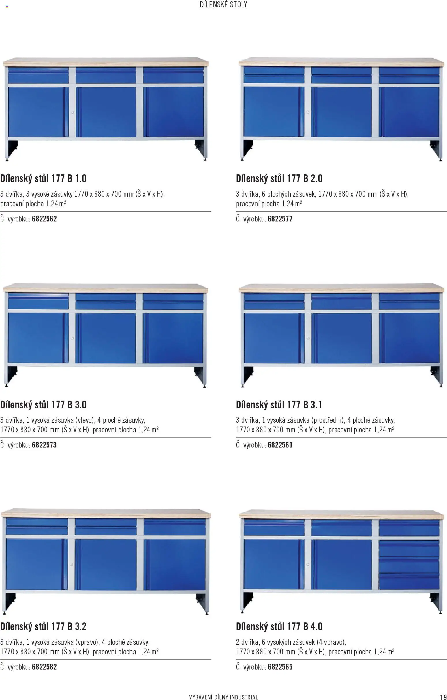 HORNBACH leták - Industrial vybavení dílny od 01.01.2026 | Strana: 19 | Produkty: Stůl, Zásuvka