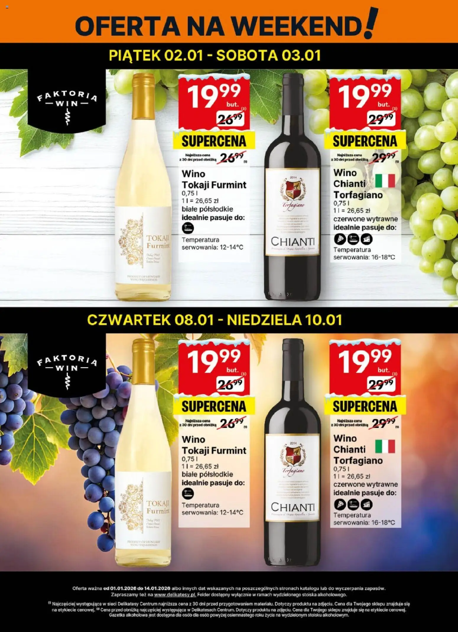 Delikatesy Centrum Gazetka - DeliBarek od 01.01.2026 | Strona: 2 | Produkty: Delikatesy, Wino
