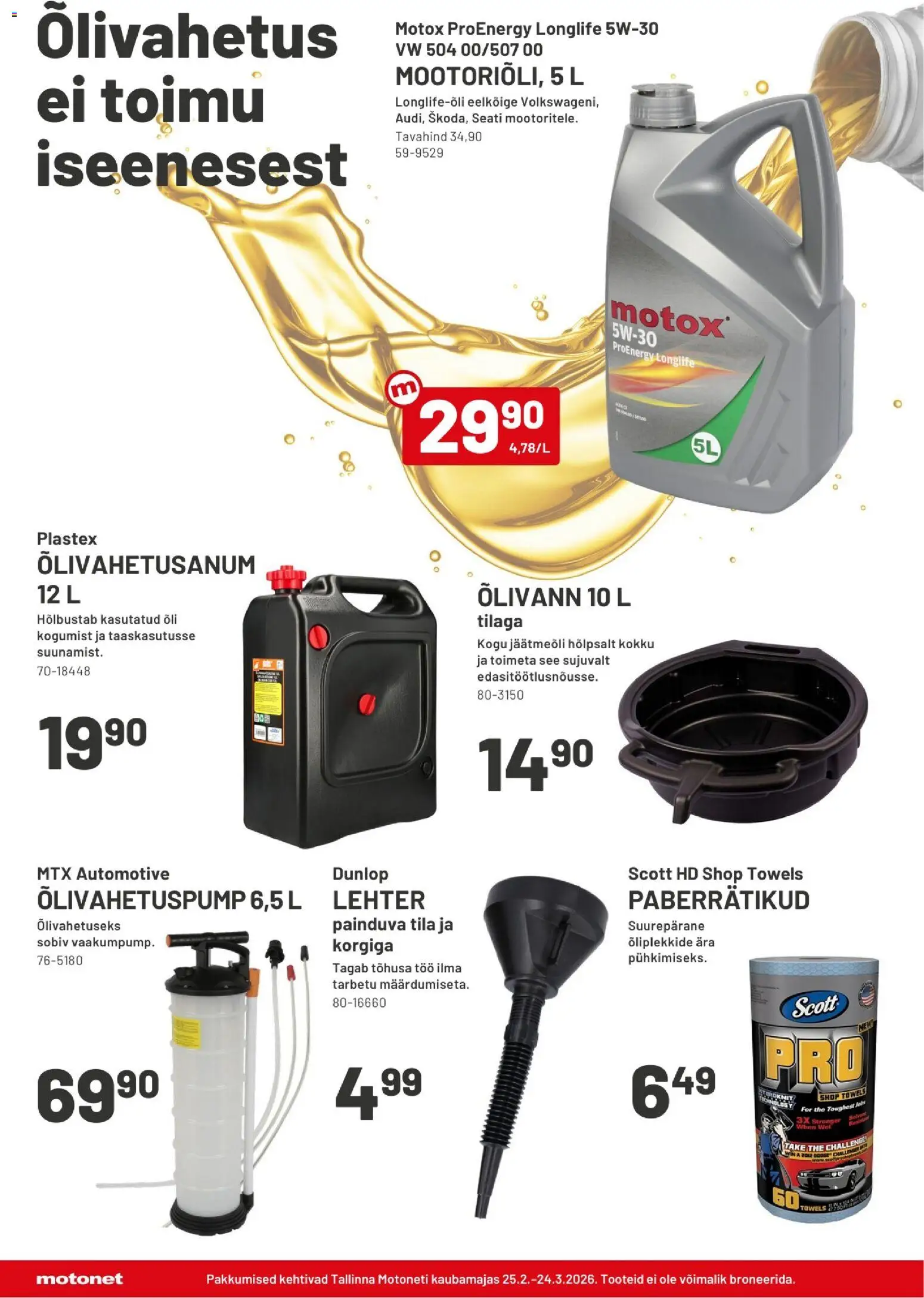 Motonet tarjoukset – voimassa 25.02.2026 alkaen | Sivu: 10