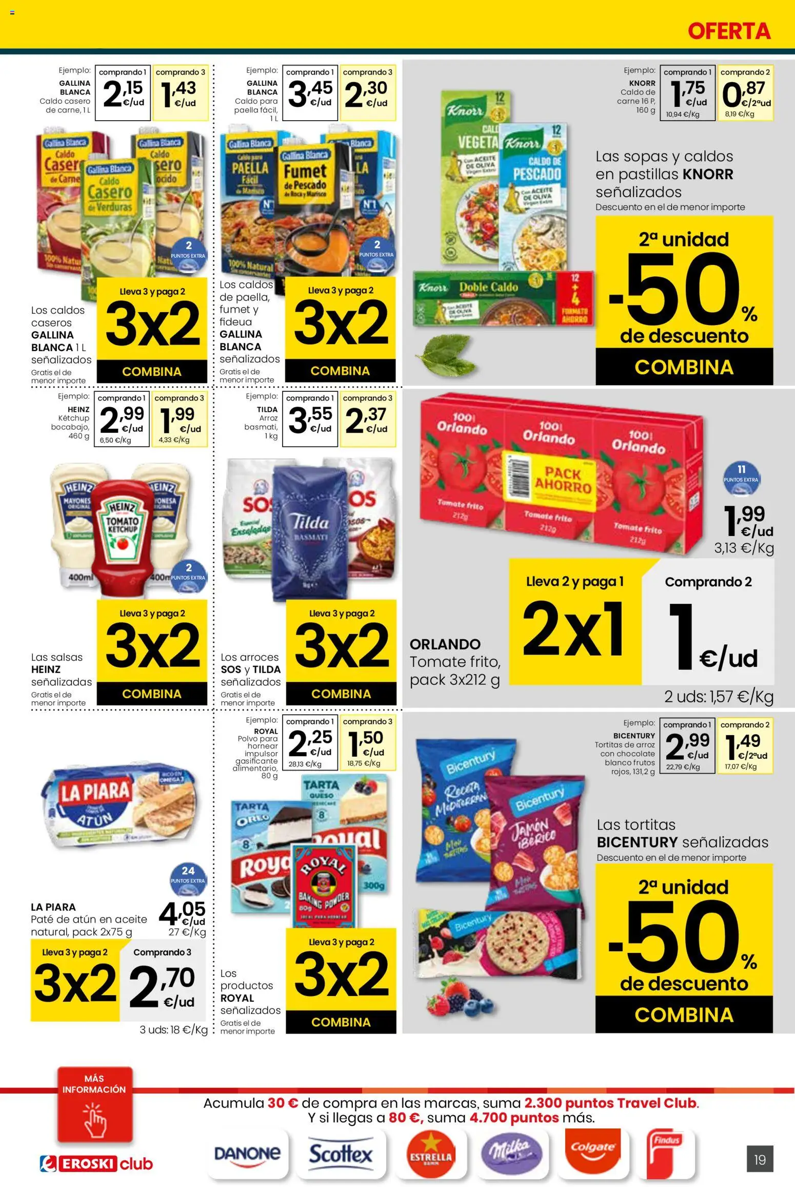 Eroski - Viste tu cesta de primavera Center │ válido desde el 12.03.2026 | Página: 19 | Productos: Polvo, Queso, Jamón, Κλειδαριά της πόρτας