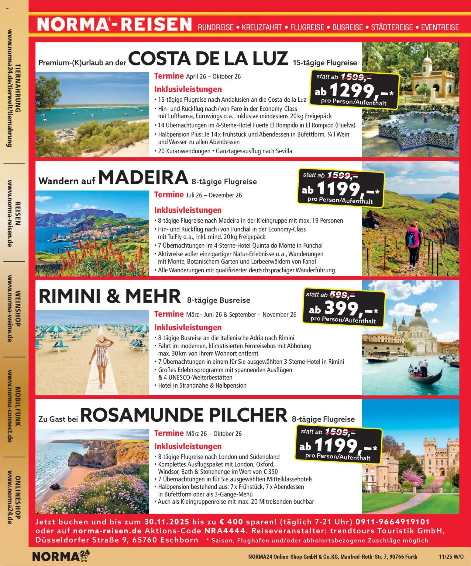 Norma Bestellmagazin November 2025 – gültig ab 01.11.2025 | Seite: 28 | Produkte: Wasser, Wein, Uhr