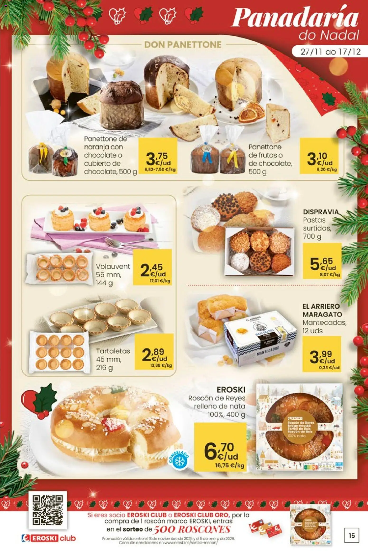 Eroski - Center │ válido desde el 27.11.2025 | Página: 15 | Productos: Chocolate