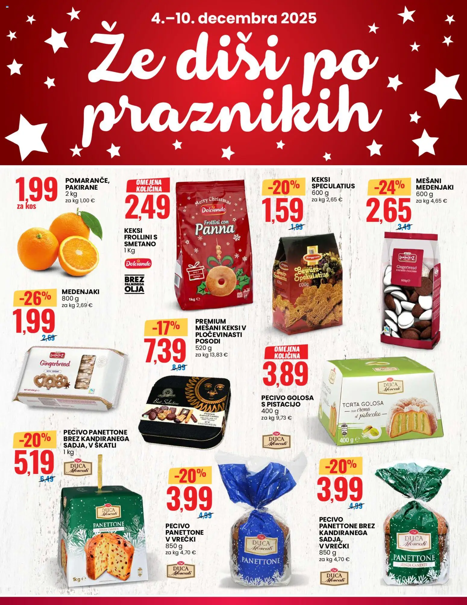 Novi Eurospin katalog ponudbe – veljaven od 04.12.2025 | Stran: 2 | Izdelki: Keksi, Torta, Kos