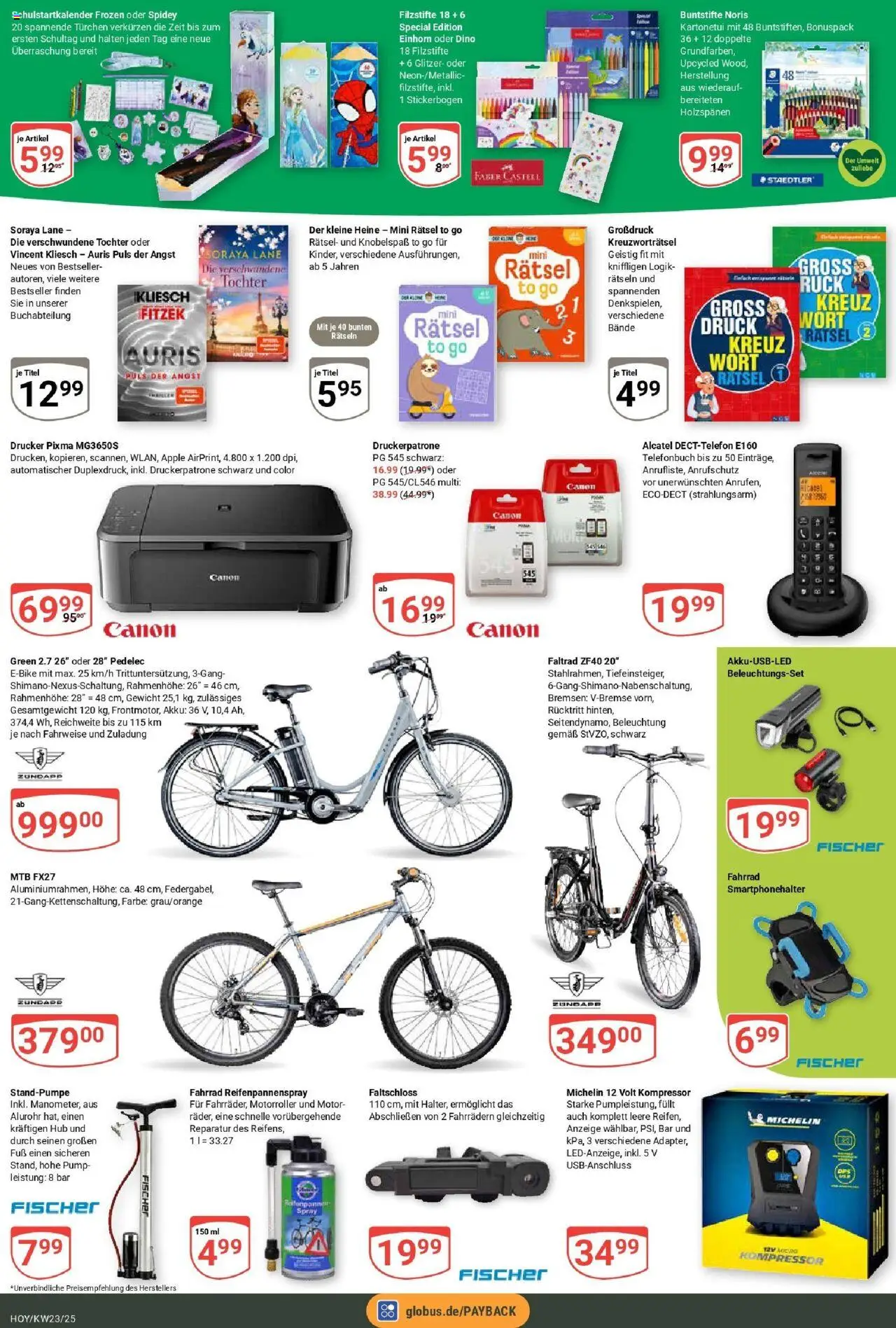 Globus prospekt Hoyerswerda	 - gültig ab dem 01.06.2025 | Seite: 25 | Produkte: Gewicht, E-Bike, Apple, Drucker