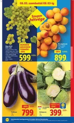 Lidl akciós ujság - amely érvényes a következő dátumtól: 31.07.2025 | Oldal: 26 | Termékek: Padlizsán, Szőlő, Sárgabarack, Kelkáposzta