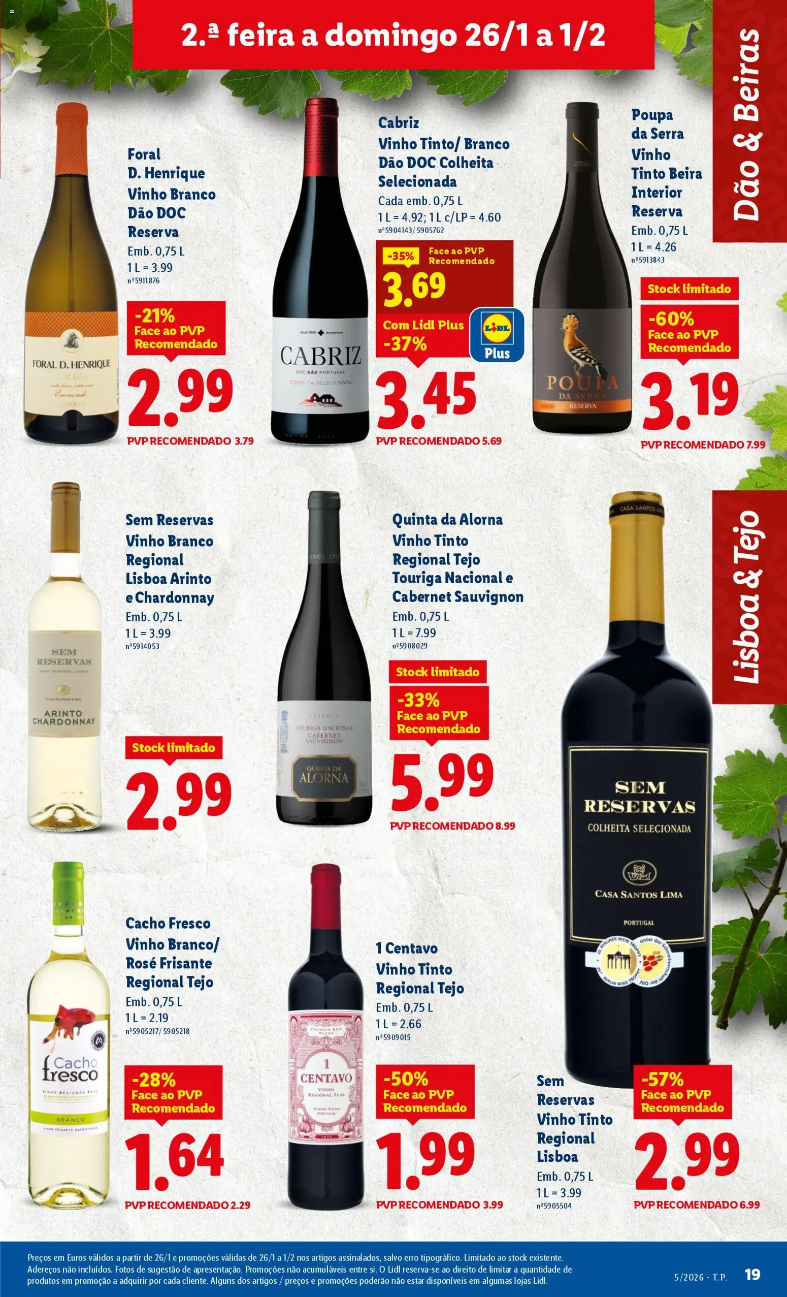 Lidl folheto │ válido de 26.01.2026 | Página: 19 | Produtos: Vinho, Vinho tinto