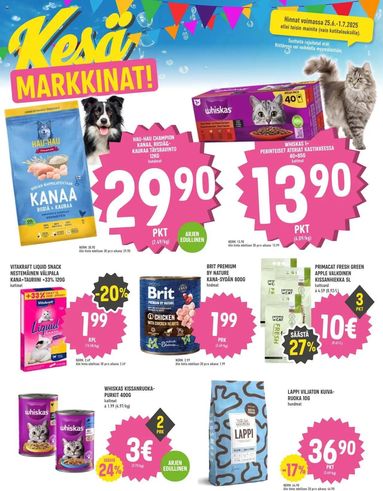  | Sivu: 6 | Tuotteet: Kana, Kissanhiekka, Koiranruoka, Voi