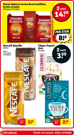 Kruidvat - Folder week 42 - Voorbeeld van een folder van Kruidvat, geldig van 14.10.2025 | Pagina: 91 | Producten: Koffiepads, Thee, Nescafe, Cappuccino