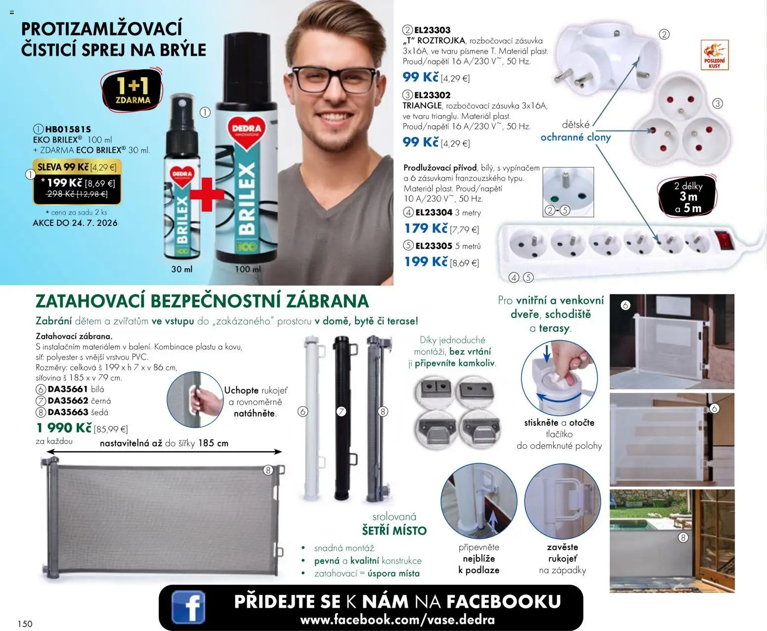 Nové Dedra akcie – leták je platný od 24.04.2026 | Strana: 50 | Produkty: Zásuvka