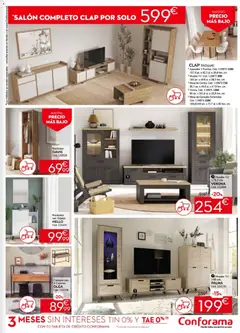 Vista previa Conforama folleto válido desde el 26.02.2026 | Página: 9 | Productos: Consola, Mesa, Aparador, Espejo