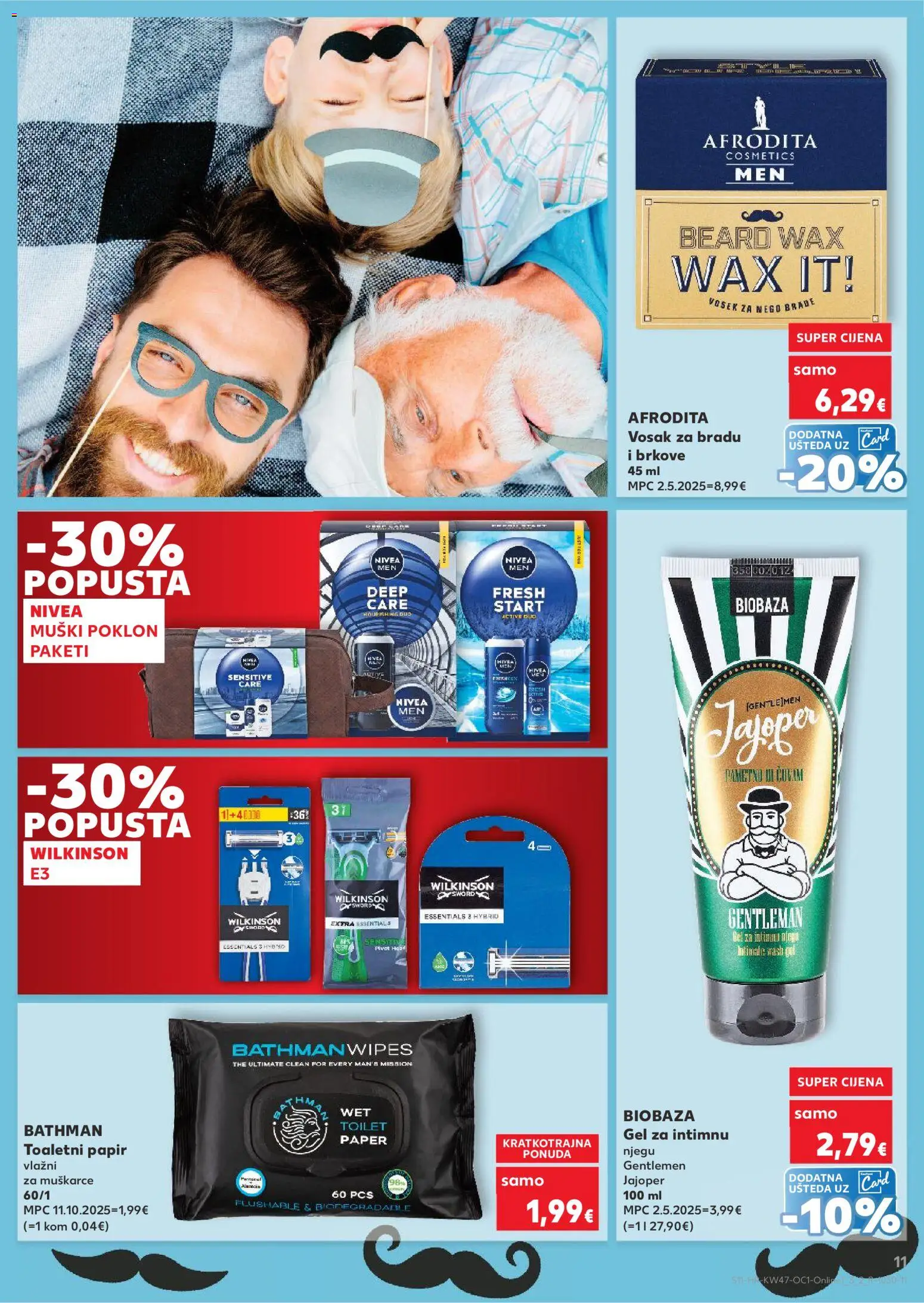Kaufland katalog | vrijedi od 19.11.2025 | Stranica: 11 | Proizvodi: Gel za intimnu njegu, Toaletni papir, Nivea