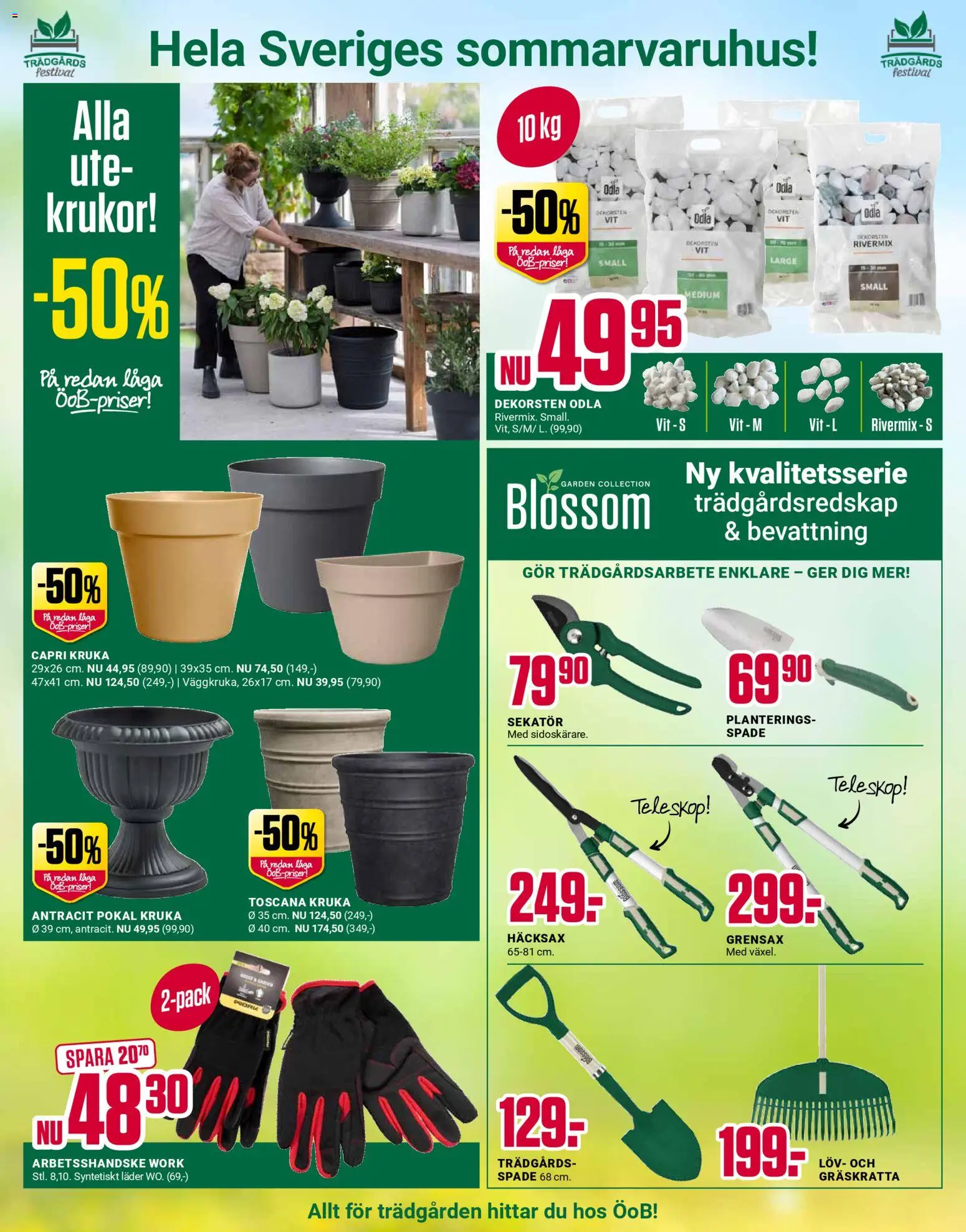 ÖoB reklamblad aktuell från 20.04.2026 | Sida: 8 | Produkter: Sekatör, Häcksax, Kruka, Dekorsten