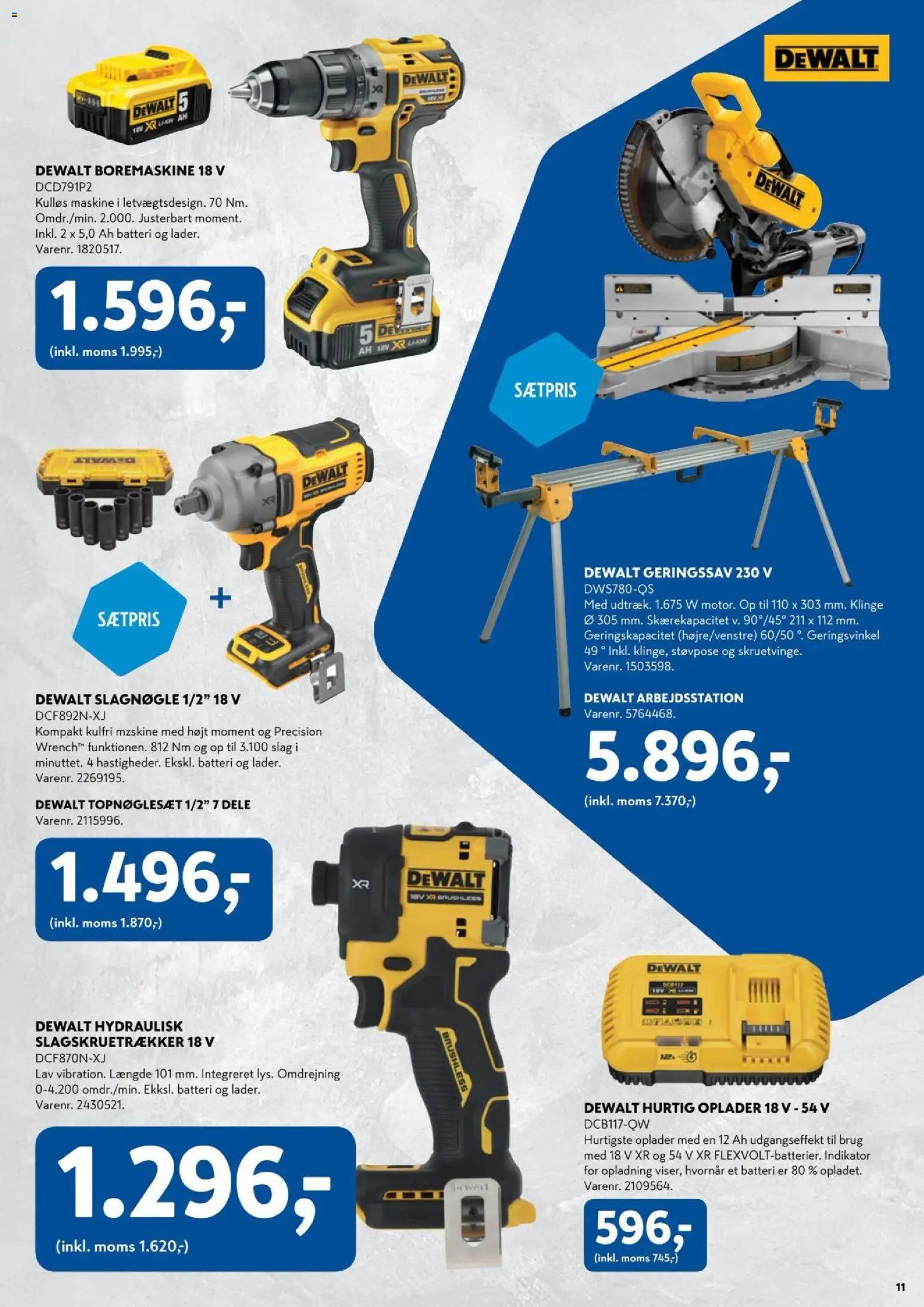 Davidsen tilbudsavis – gyldig fra 07.04.2026 | Side: 11 | Produkter: Boremaskine, Batteri