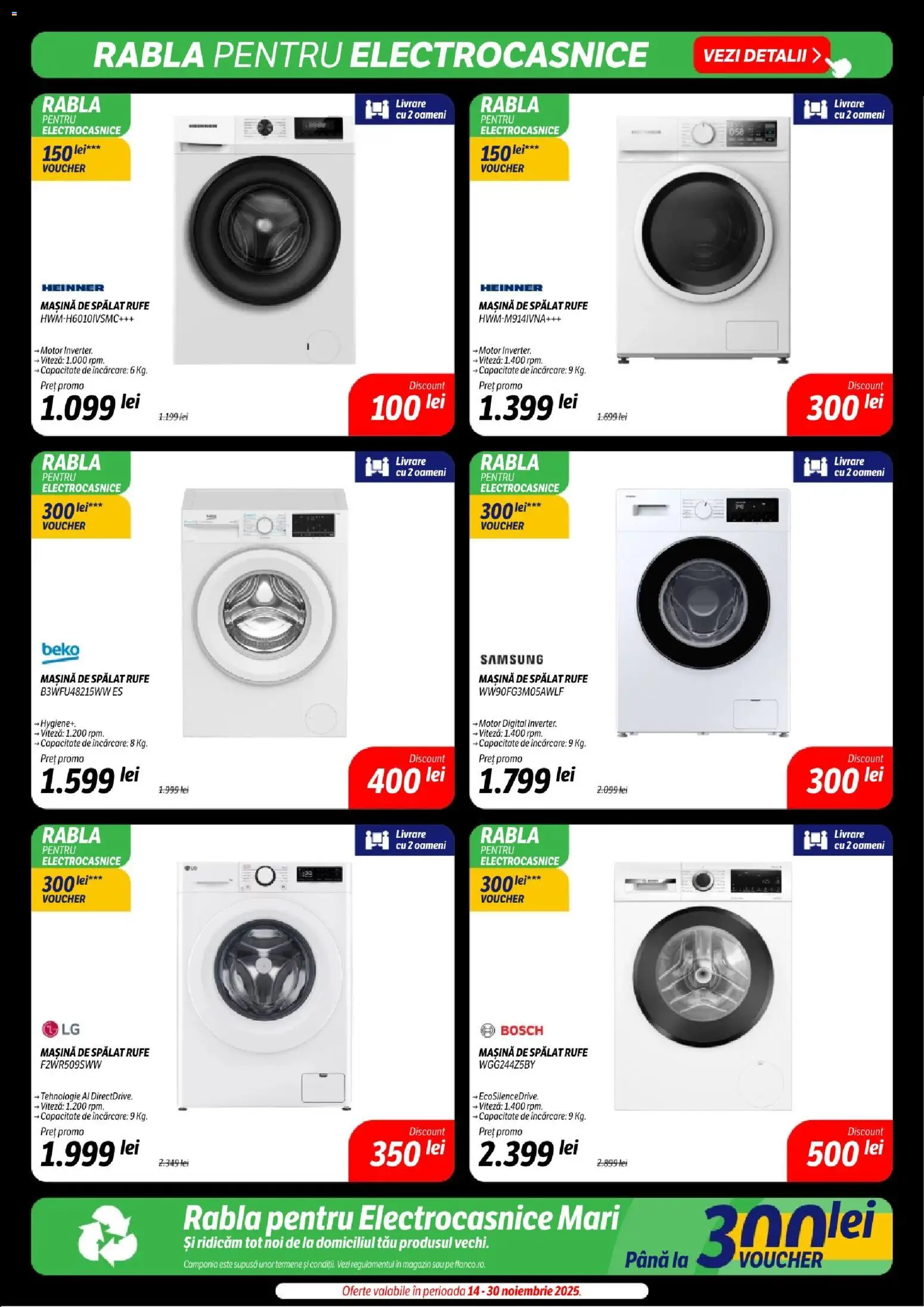 Noul catalog Flanco – valabil de la 14.11.2025 | Pagină: 22 | Produse: Mașină De Spălat