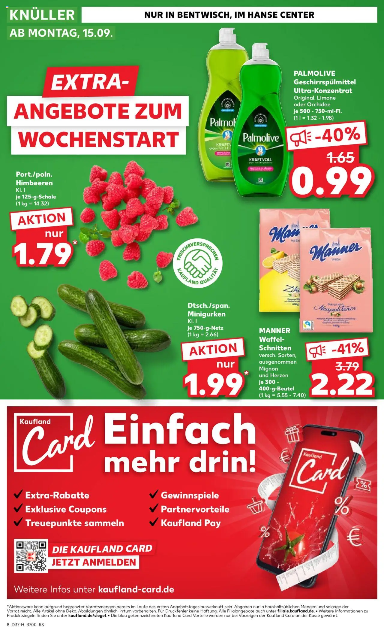 Kaufland prospekt Rostock	 – gültig ab 11.09.2025 | Seite: 8 | Produkte: Himbeeren, Orchidee, Geschirrspülmittel