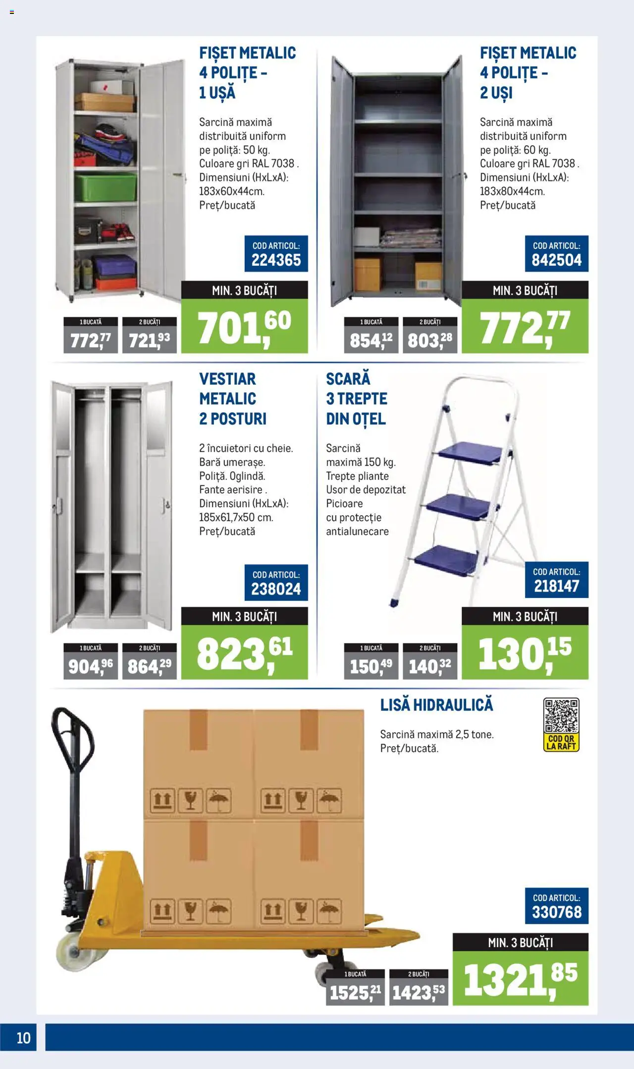 Catalog Metro – valabil de la 01.07.2025 | Pagină: 10 | Produse: Scară, Raft, Ușă