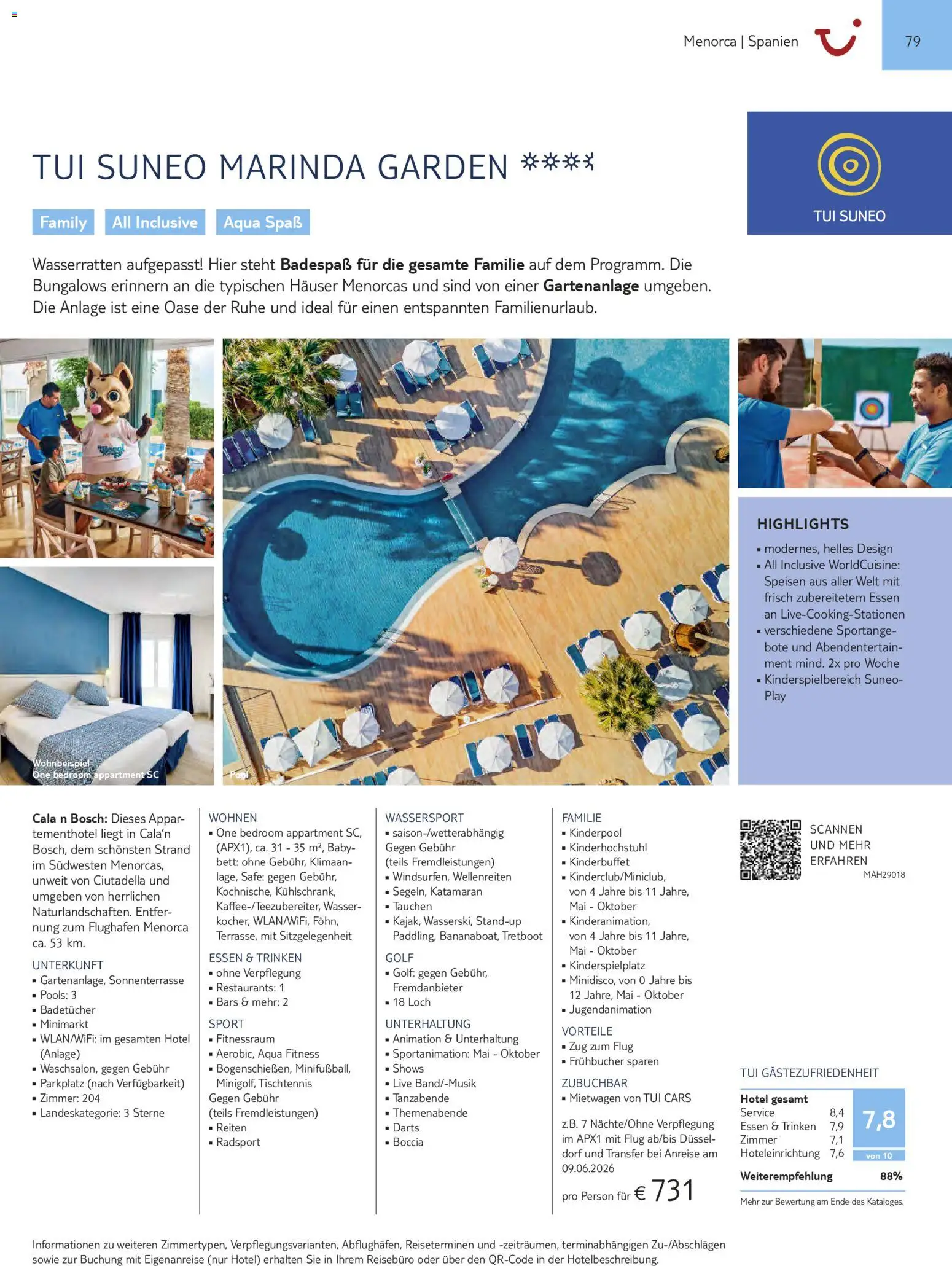 Aida  Südeuropa & Nordafrika 2026/27 – gültig ab 01.01.2026 | Seite: 79 | Produkte: Bosch, Bett, Wasser