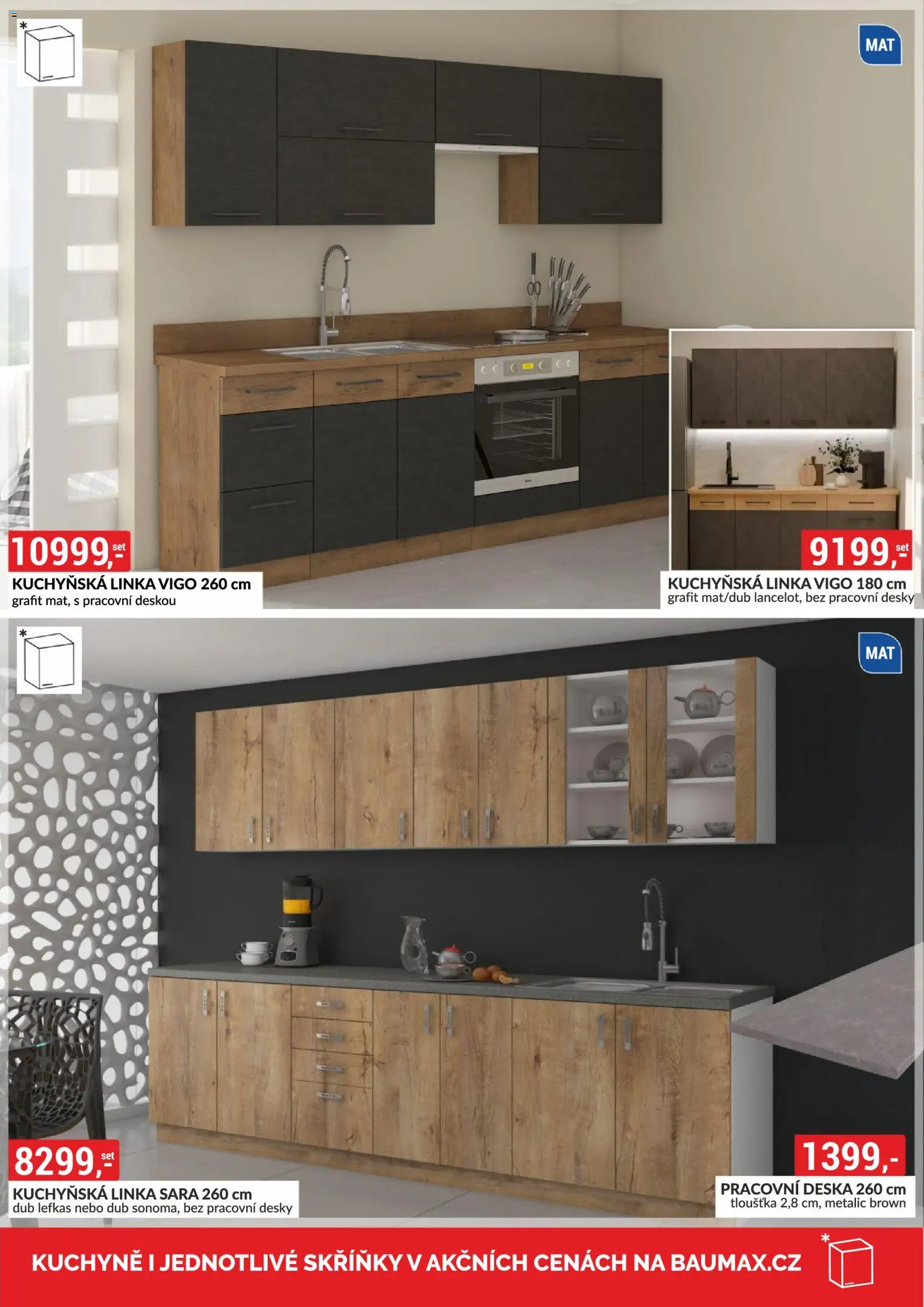 BAUMAX leták - Objevte svět nábytku od 01.04.2026 | Strana: 53 | Produkty: Kuchyňská linka, Pracovní deska, Desky, Kuchyně
