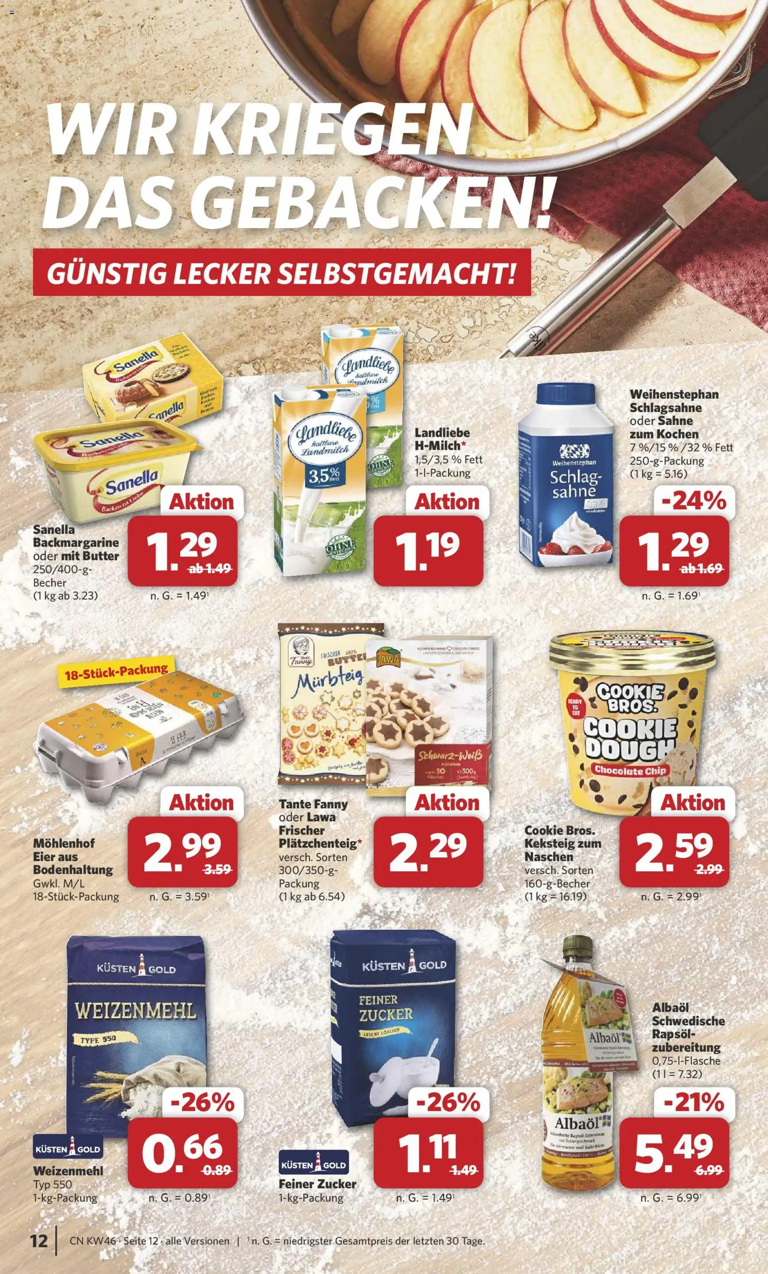 Combi Prospekt 	 – gültig ab 10.11.2025 | Seite: 12 | Produkte: Eier, Rapsöl, Weizenmehl, Zucker