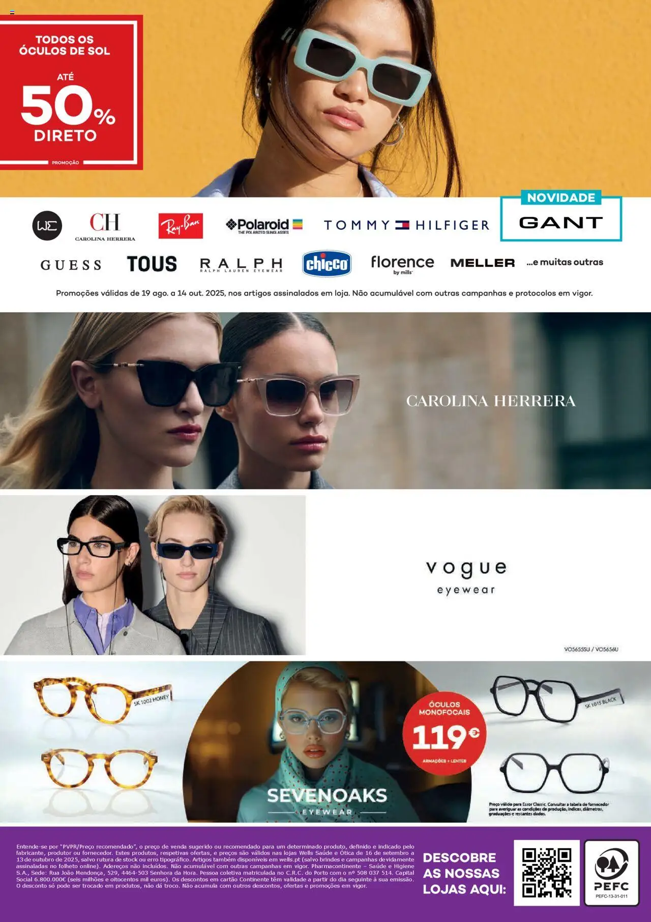 Well’s folheto │ válido de 16.09.2025 | Página: 32 | Produtos: Óculos, Óculos de sol