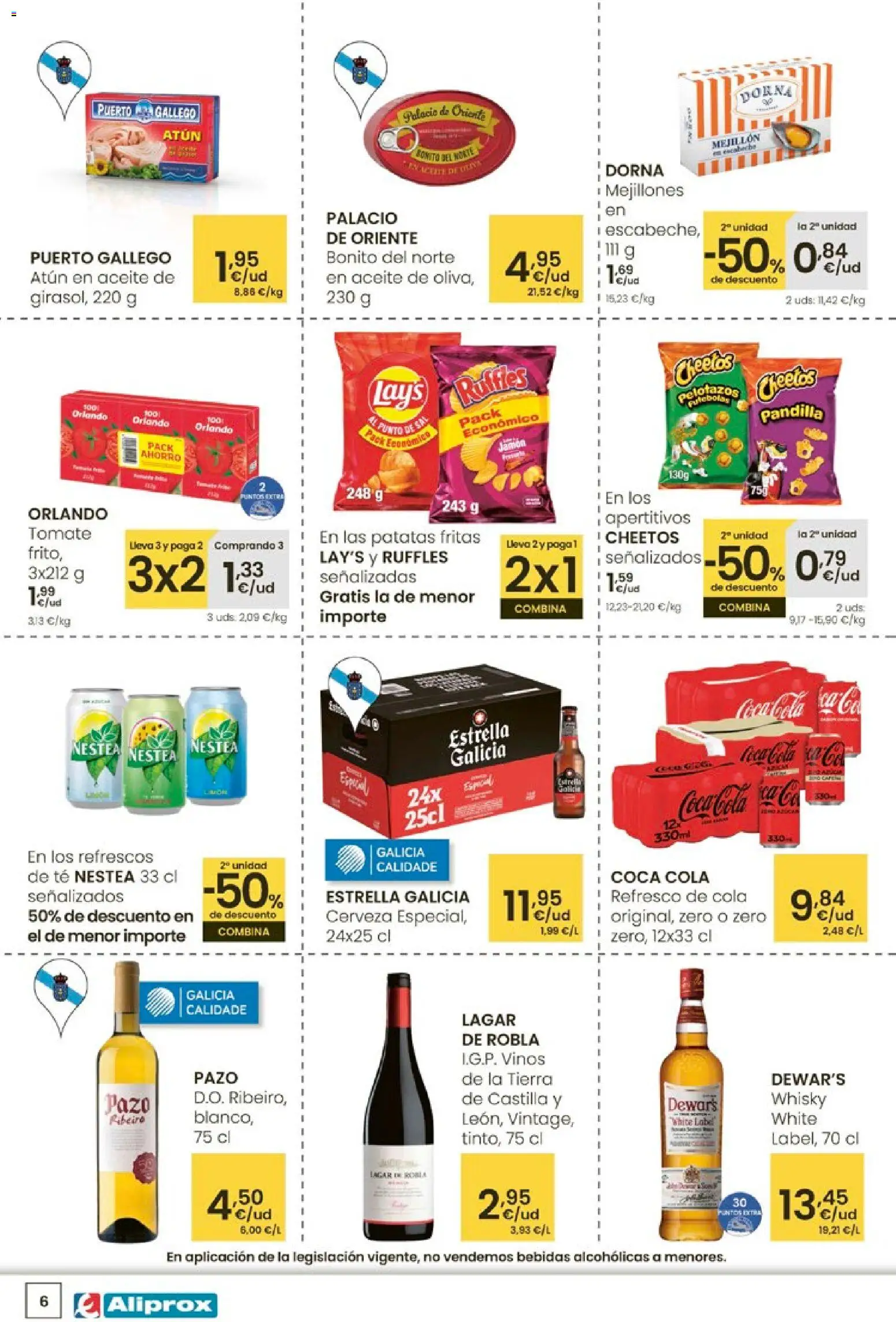 Eroski - Aliprox │ válido desde el 30.10.2025 | Página: 6 | Productos: Aceite, Cerveza, Té, Whisky