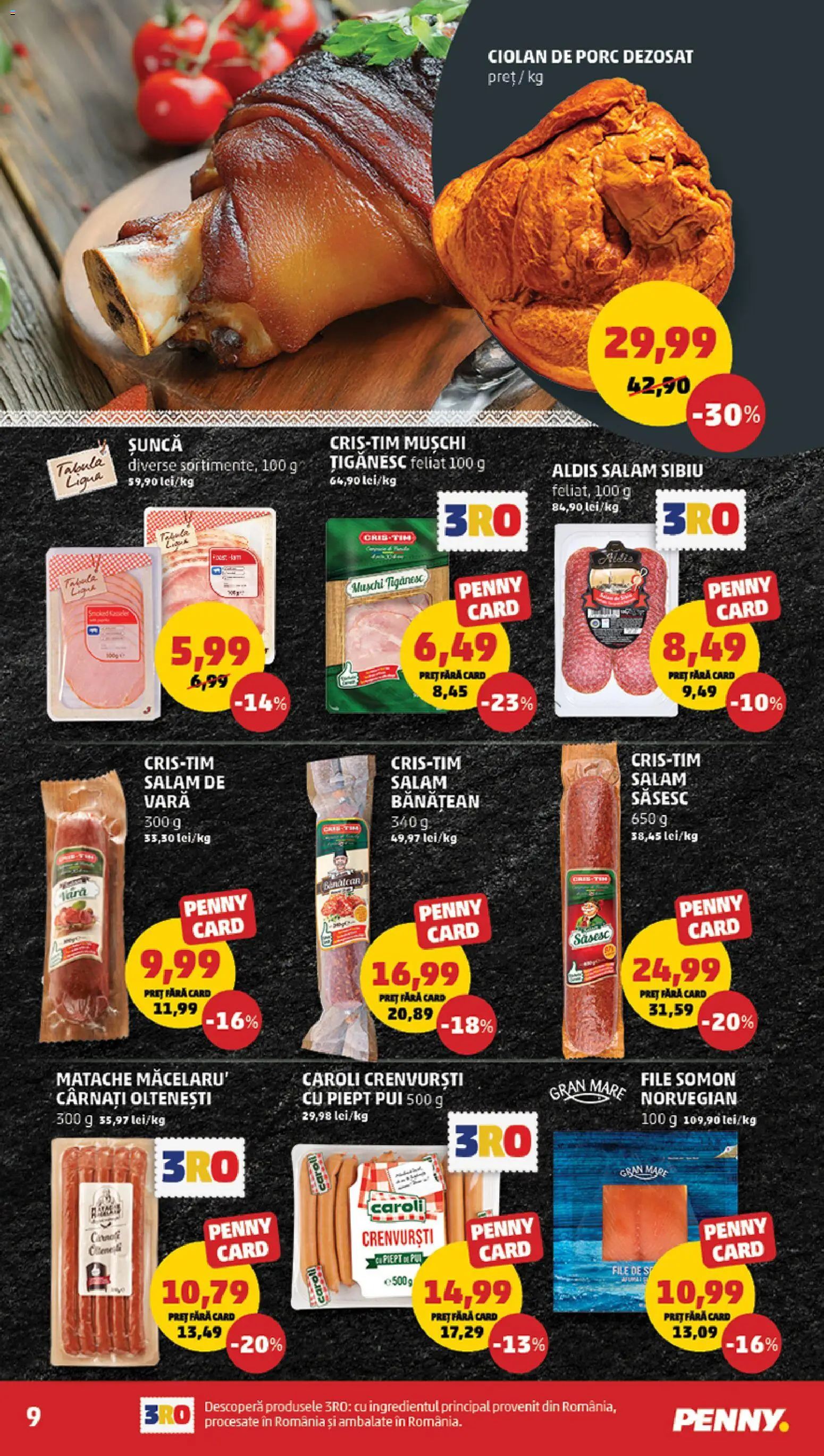 Noul catalog PENNY – valabil de la 08.04.2026 | Pagină: 9 | Produse: Hacıyatmaz Kedi Oyuncağı, Crenvurști, Șuncă, Cârnați