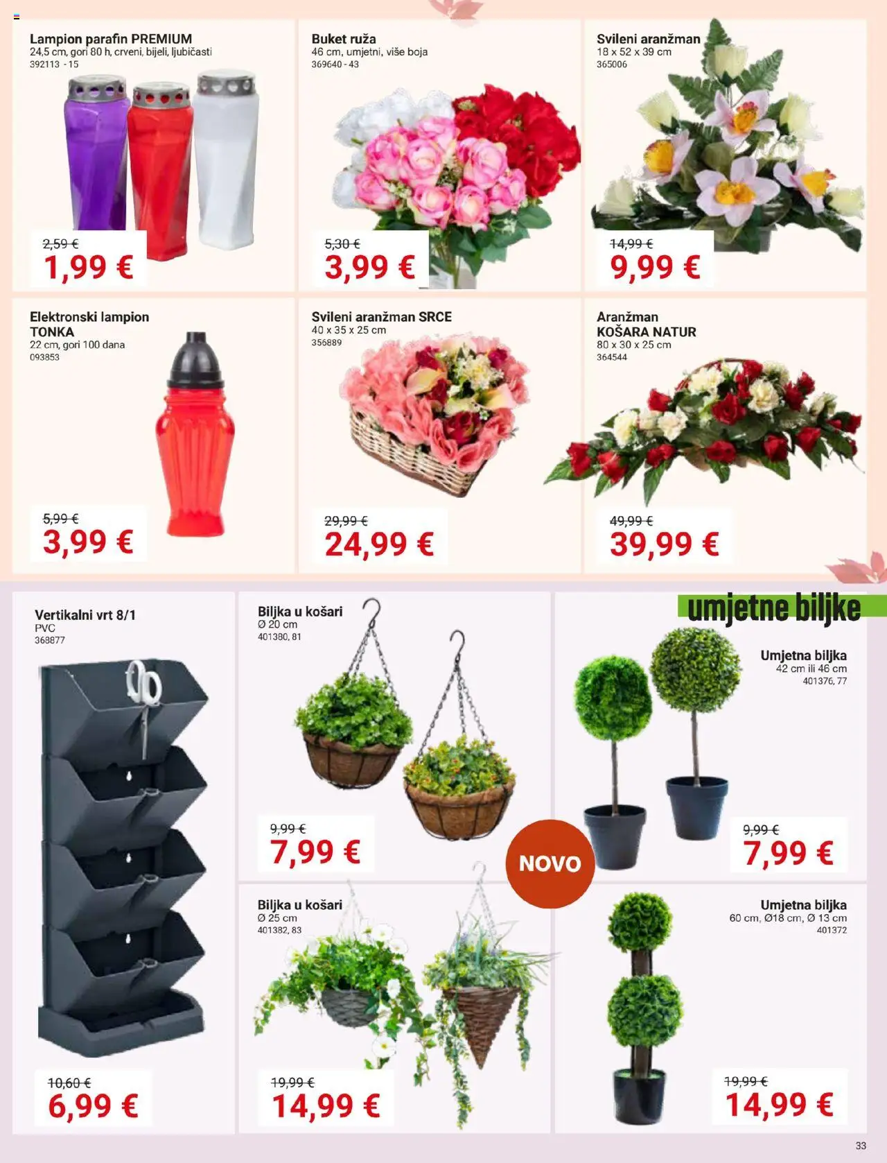 Pevex katalog | vrijedi od 28.08.2025 | Stranica: 33 | Proizvodi: Košara, Lampion