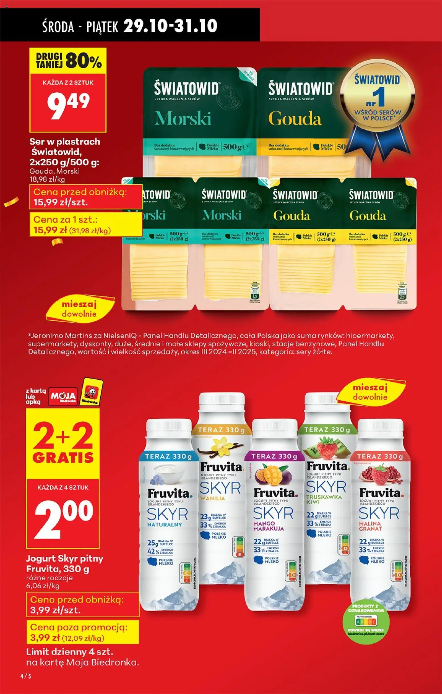 Biedronka gazetka - Oferta w tym tygodniu od 29.10.2025 | Strona: 6 | Produkty: Mango, Karta, Sery, Jogurt