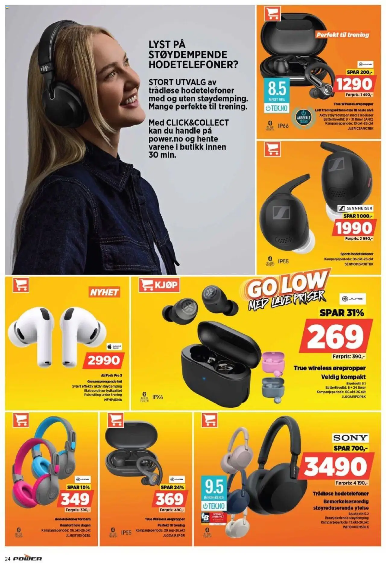 {H1} | Side: 24 | Produkter: Clémentine, Hodetelefoner, Суміш дитяча, Ørepropper