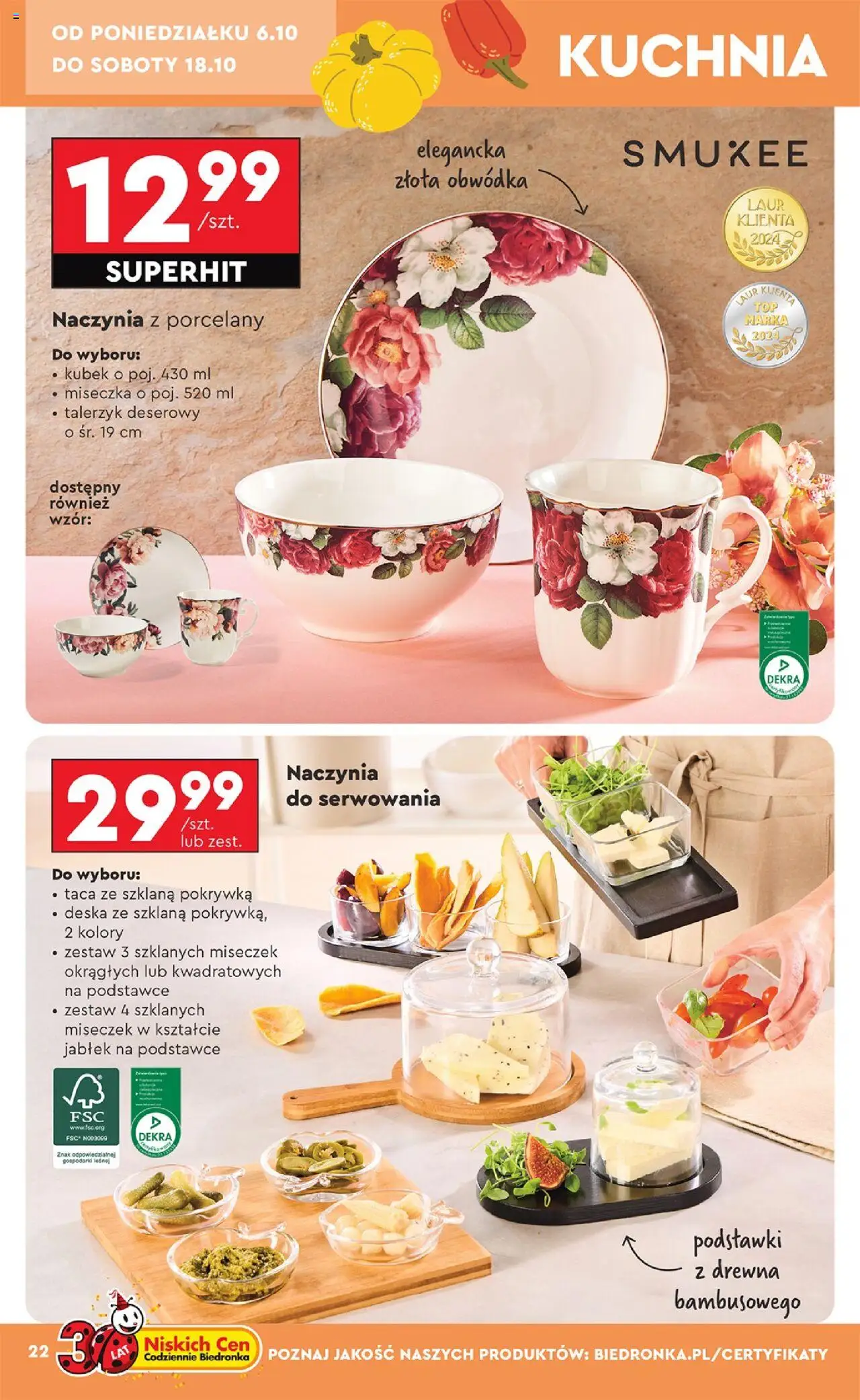 Biedronka gazetka - Hity i inspiracje od 06.10.2025 | Strona: 22