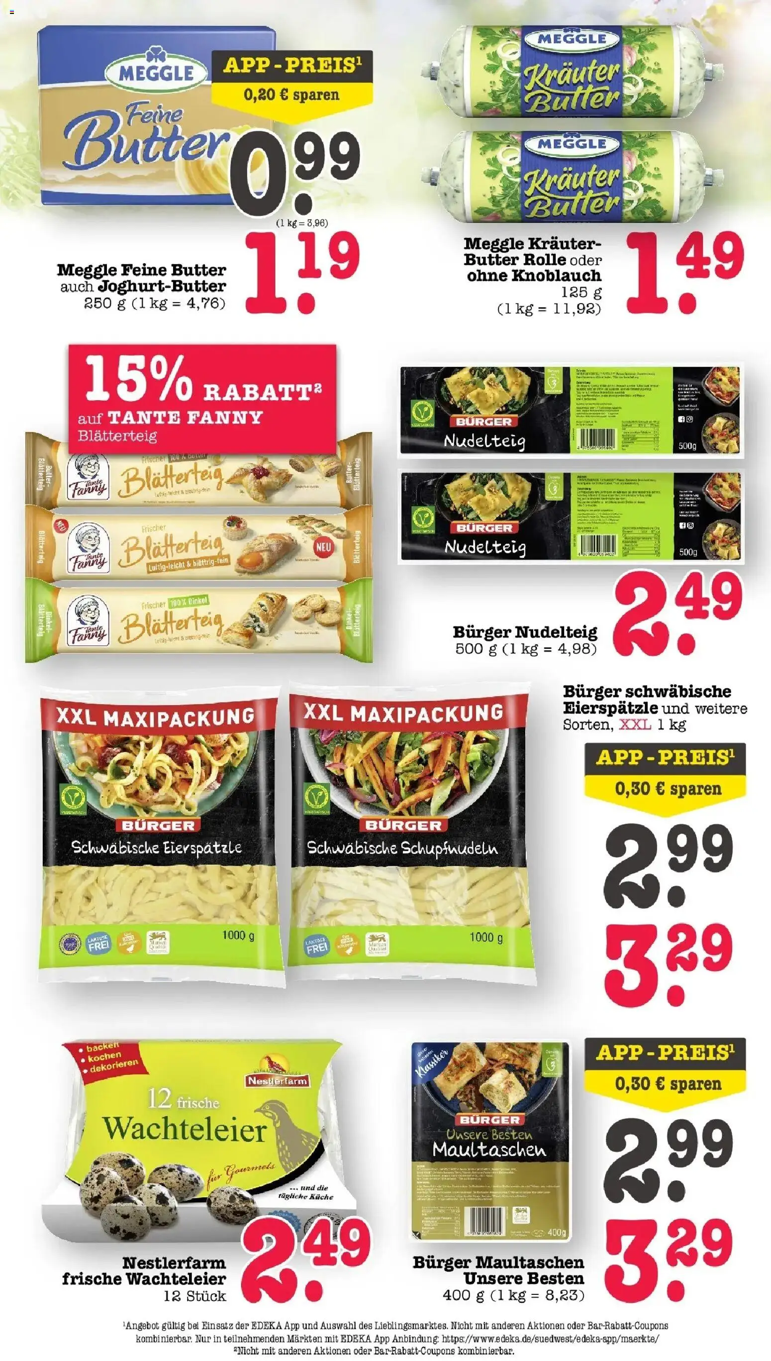 Angebote – gültig ab 30.03.2026 | Seite: 38 | Produkte: Butter, Küche, Burger, Knoblauch
