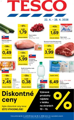 Tesco leták platný od 22.04.2026