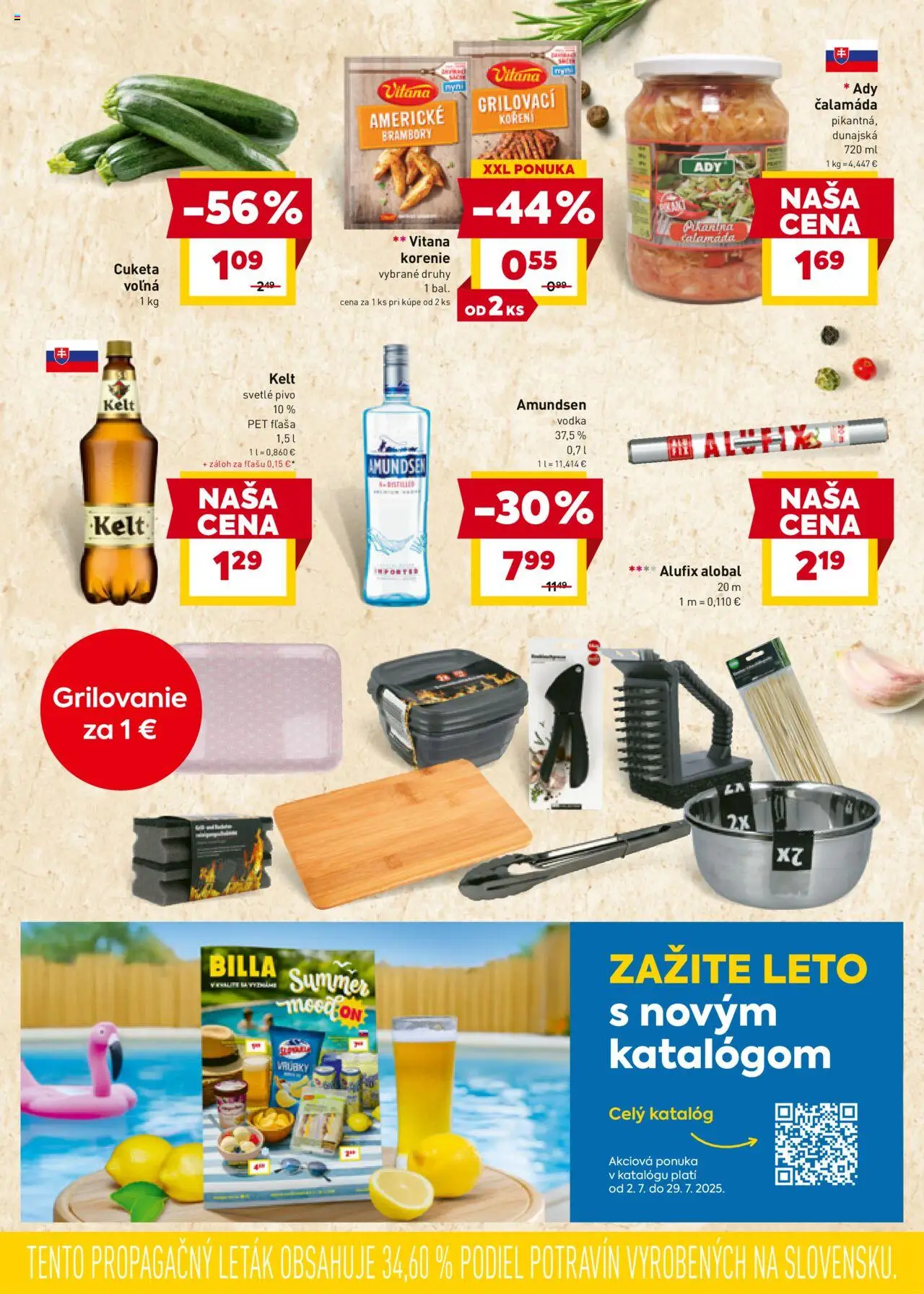 Billa leták │ platný od 02.07.2025 | Strana: 7 | Produkty: Kuracie mäso, Slanina, Klobása, Bravčové mäso