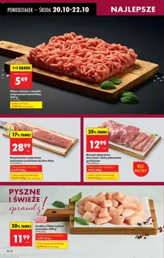 Pogląd oferty "Polędwiczka wieprzowa pakowana próżniowo Kraina Mięs, Wieprzowa polędwiczka pakowana próżniowo" - ważna od 20.10.2025 | Strona: 22