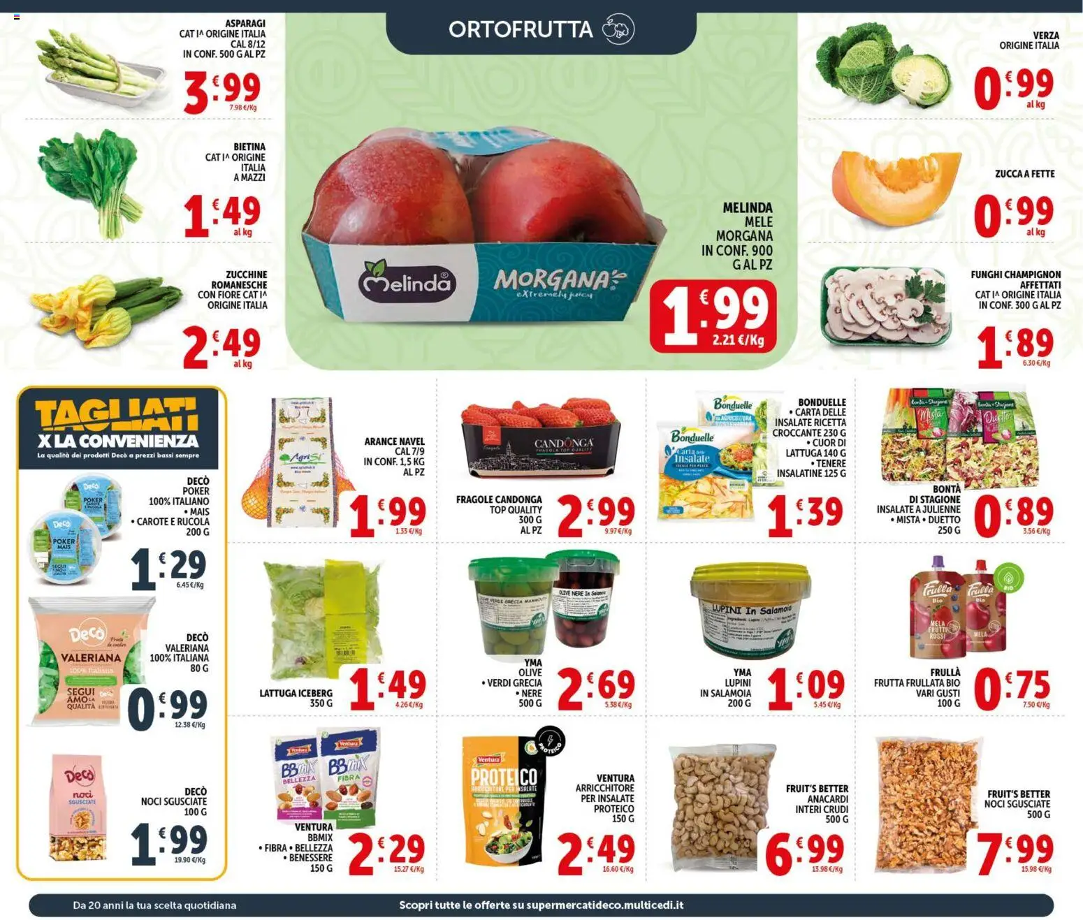 Volantino Decò del 09.04.2026 | Pagina: 8 | Prodotti: Valeriana, Arance, Fragole, Noci