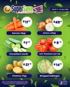 Super Save Fresh Specials │ valid from 17.07.2025 | Page: 2 | Products: Jam, Tomatoes, Carrots, Potatoes