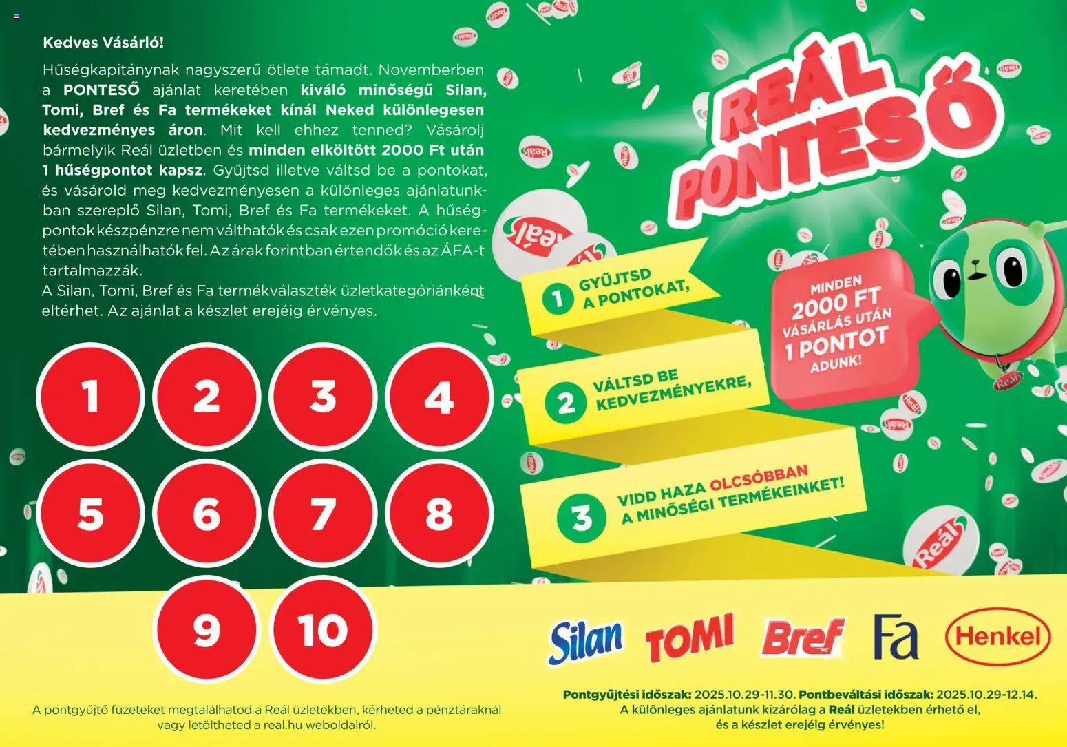 Reál akciós ujság - amely érvényes a következő dátumtól: 29.10.2025 | Oldal: 1