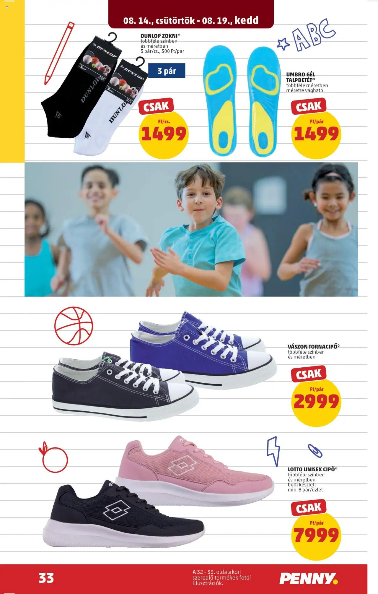 PENNY akciós ujság - amely érvényes a következő dátumtól: 14.08.2025 | Oldal: 37 | Termékek: Zokni